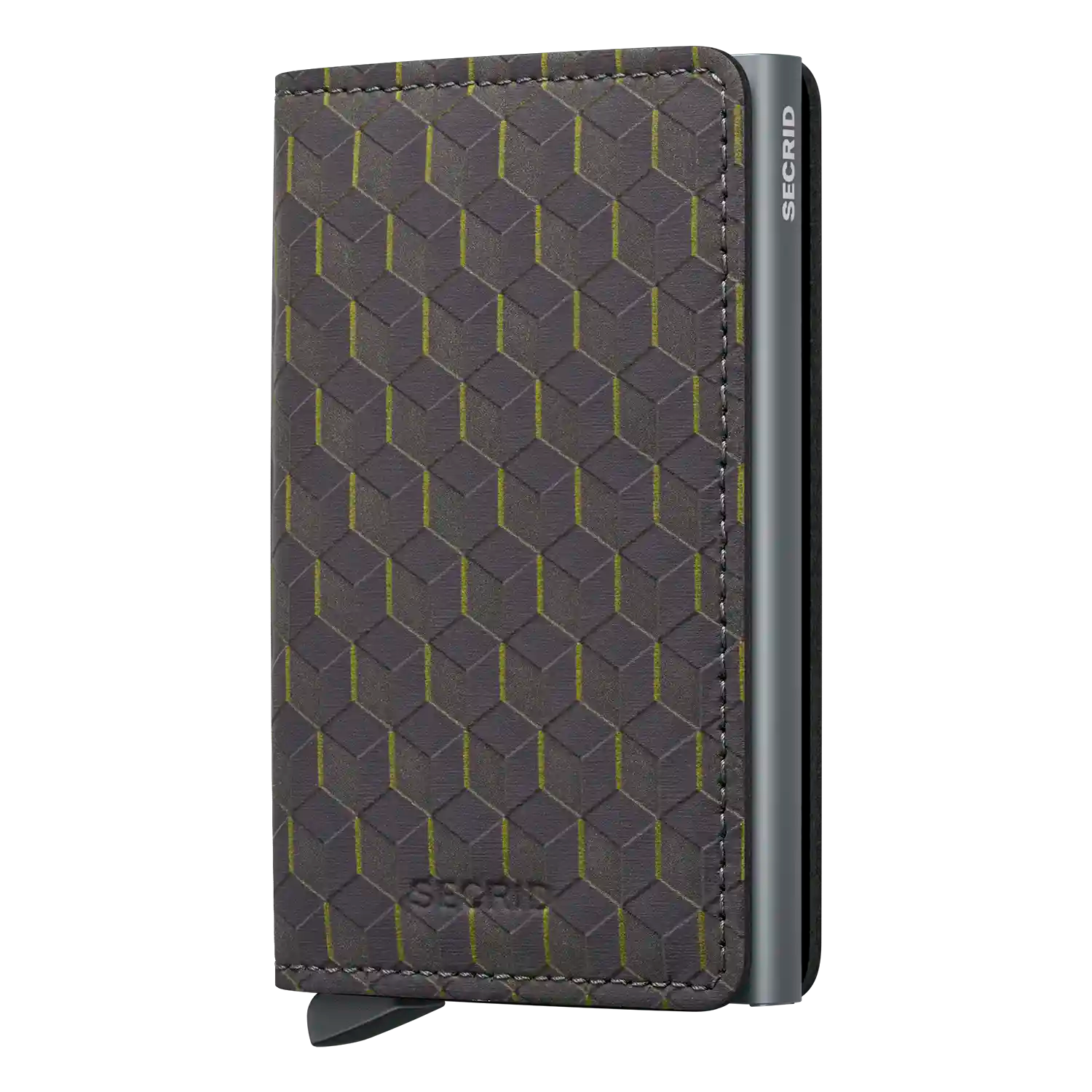 Secrid Wallets Slimwallet Optical 10 cm in Grey-Yellow - Schlanke Geldbörse mit RFID-Schutz