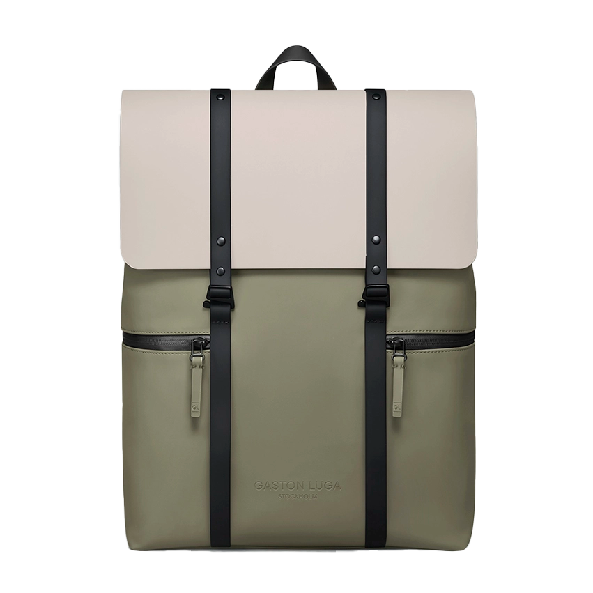 Gaston Luga Spläsh 2.0 16 Zoll Laptop Rucksack 45 cm in Cloud Cream Sage – moderner wasserdichter Rucksack