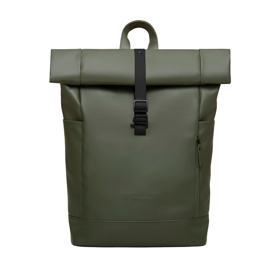 Gaston Luga Spläsh Rolltop Rucksack 62 cm – Olivgrün, Vorderansicht