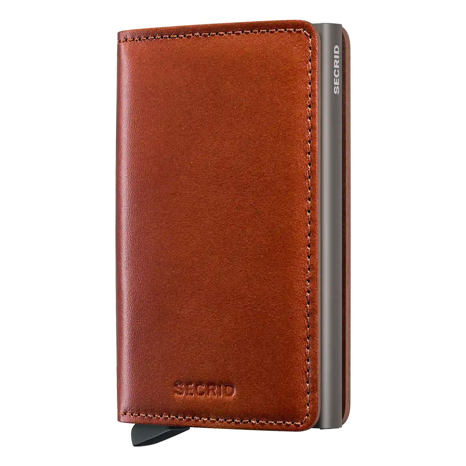 Secrid Slimwallet Texano Saddle - Kompakte Geldbörse aus Texano-Leder 10 cm