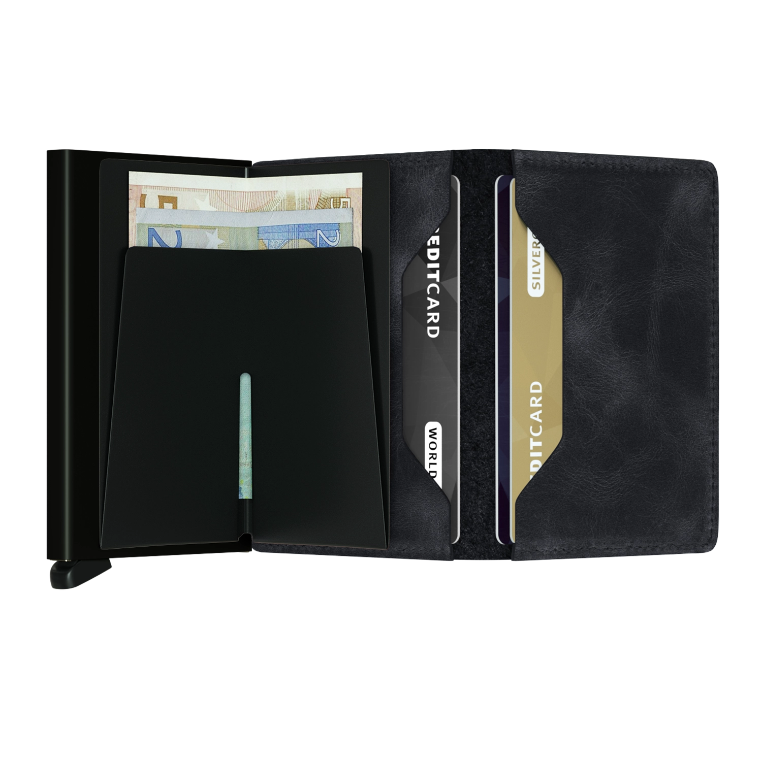 Secrid Wallets Slimwallet Vintage 10 cm - black