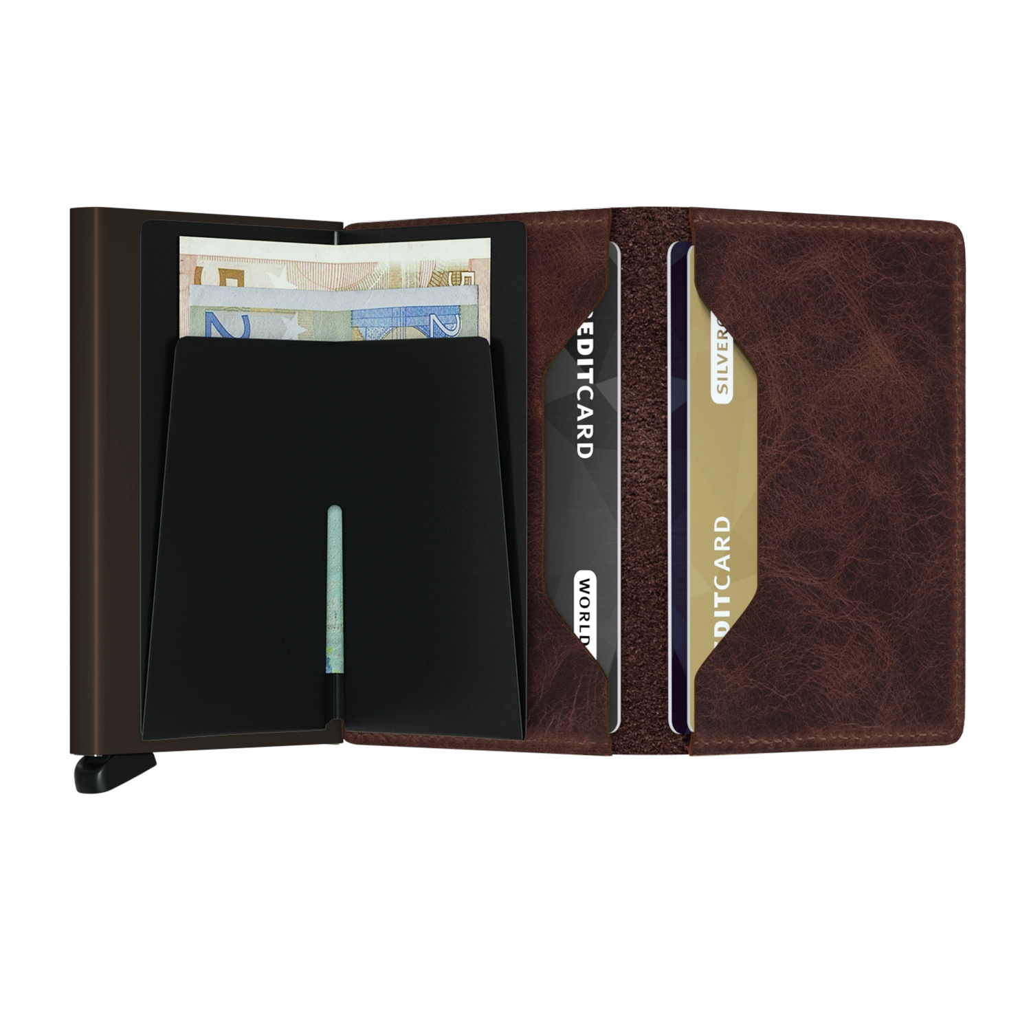 Secrid Wallets Slimwallet Vintage 10 cm - chocolate