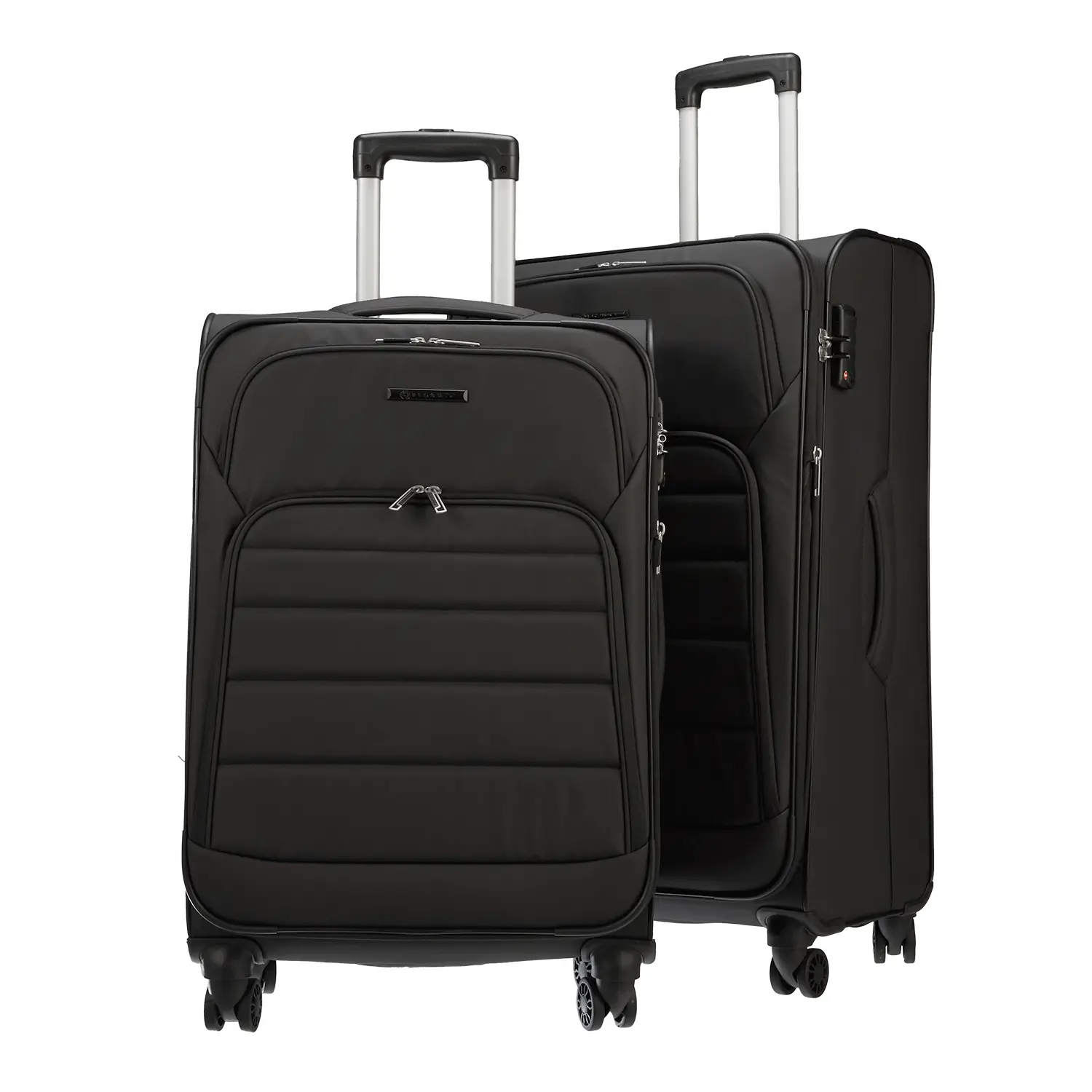 koffer-direkt.de T1-B 4-Rollen Trolley Set L/M - Black