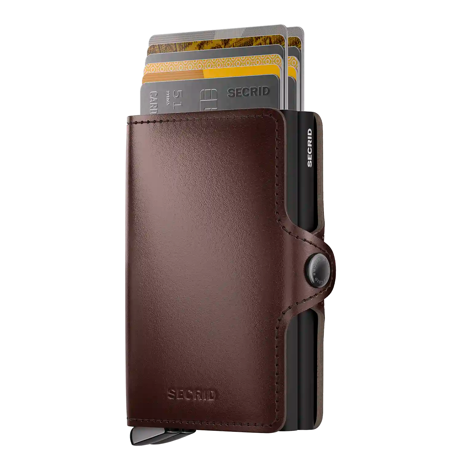 Secrid Twinwallet Dusk Premium Kollektion 10 cm Dark Brown Wallet aus hochwertigem Leder