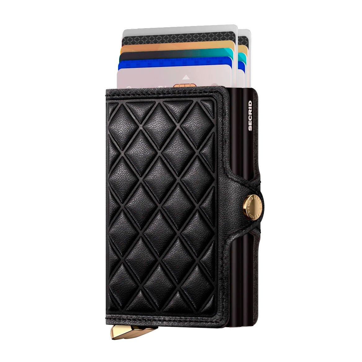 Secrid Premium Kollektion Twinwallet Emboss Diamond 10 cm - Black Secrid - koffer - direkt.de