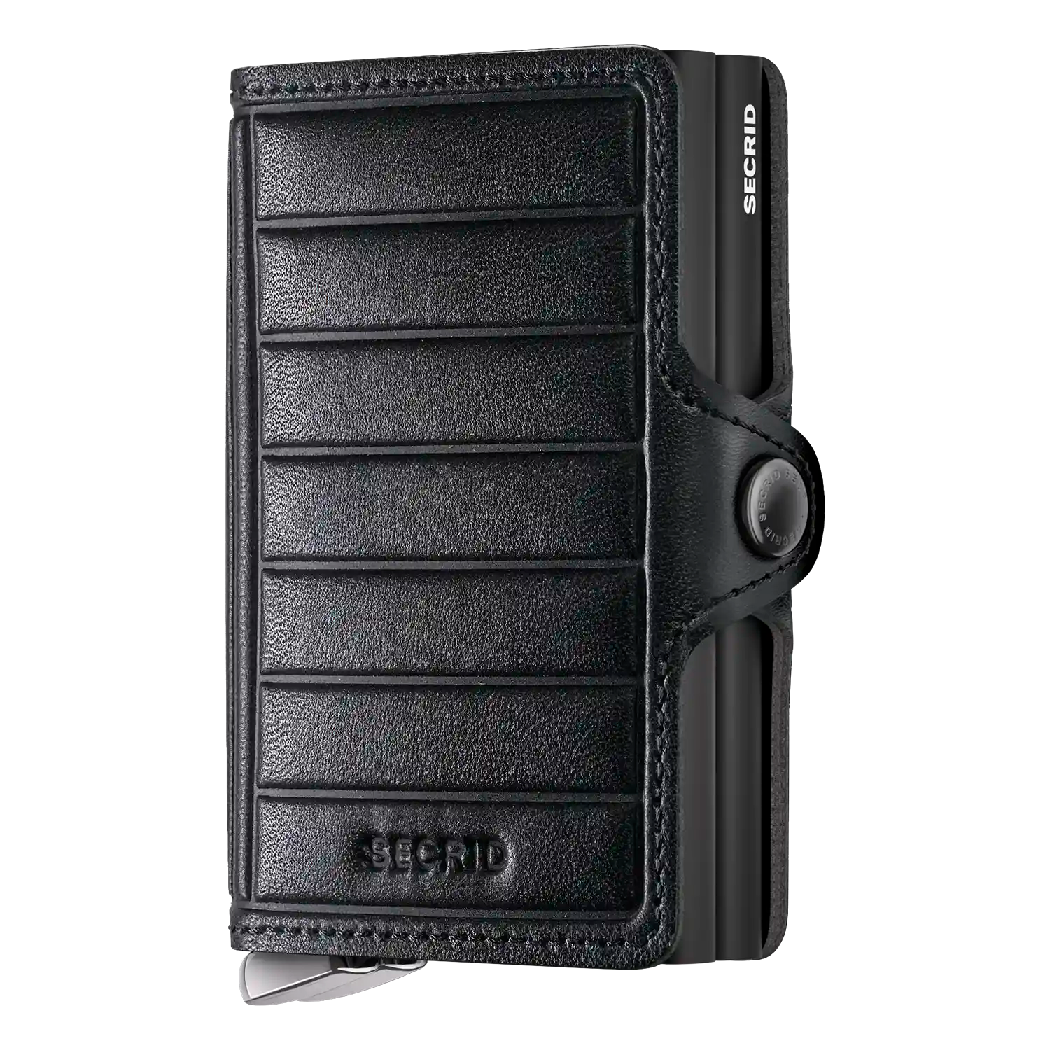Secrid Premium Kollektion Twinwallet Emboss Lines 10 cm - Black+
