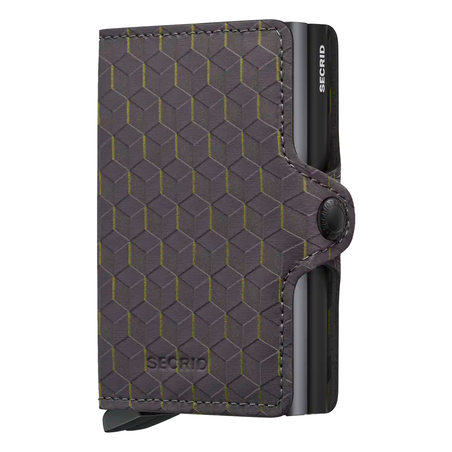 Secrid Wallets Twinwallet Optical 10 cm in Grey-Yellow - Schlanke Geldbörse mit RFID-Schutz