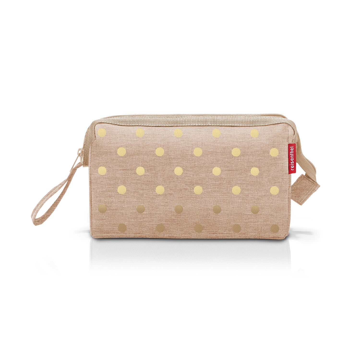 Reisenthel Traveling Travelcosmetic toiletry bag 26 cm - Metallic Dots Coffee