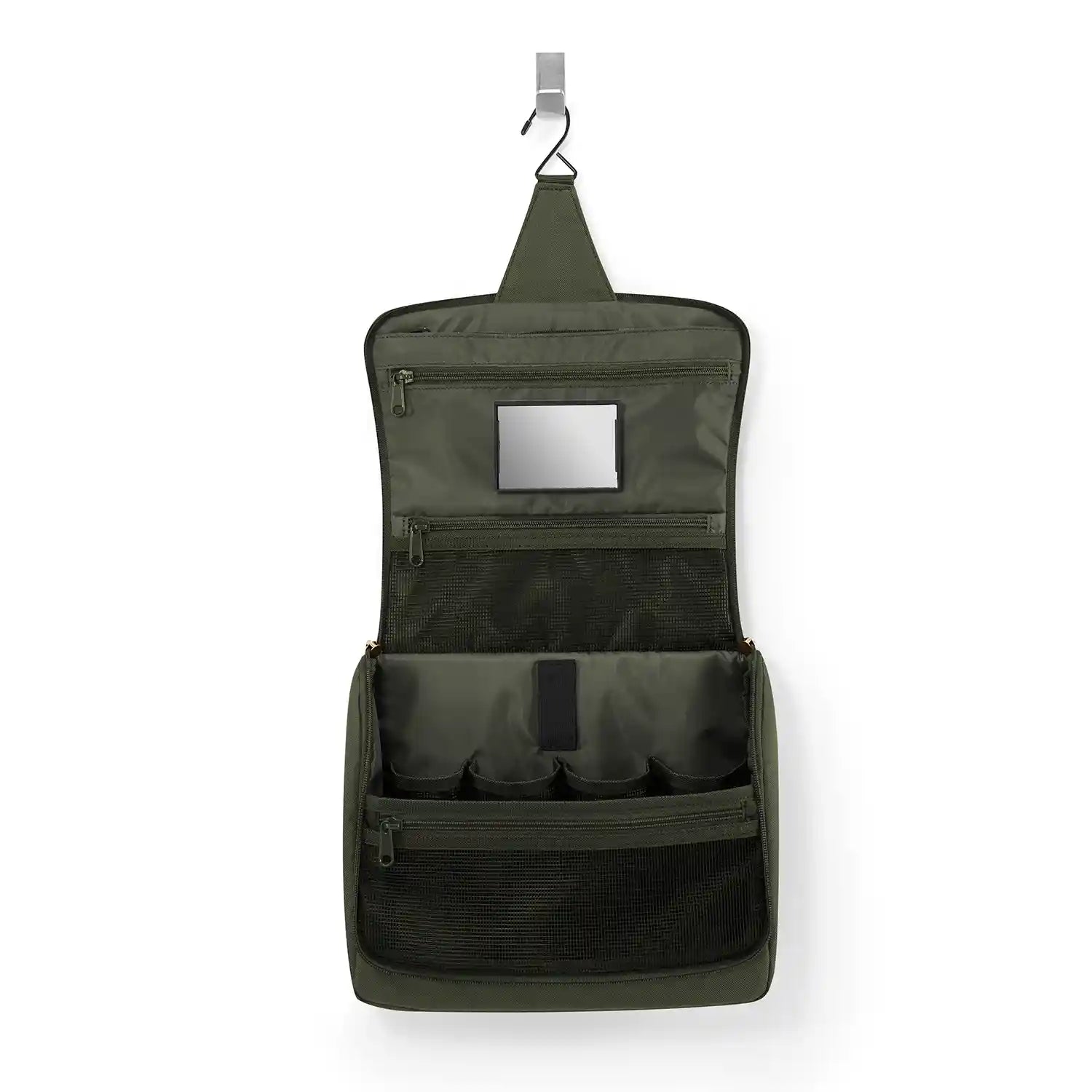 Innenansicht Reisenthel Travelling Toiletbag XL 28 cm – mehrere Fächer und Organizer für Kosmetik und Accessoires