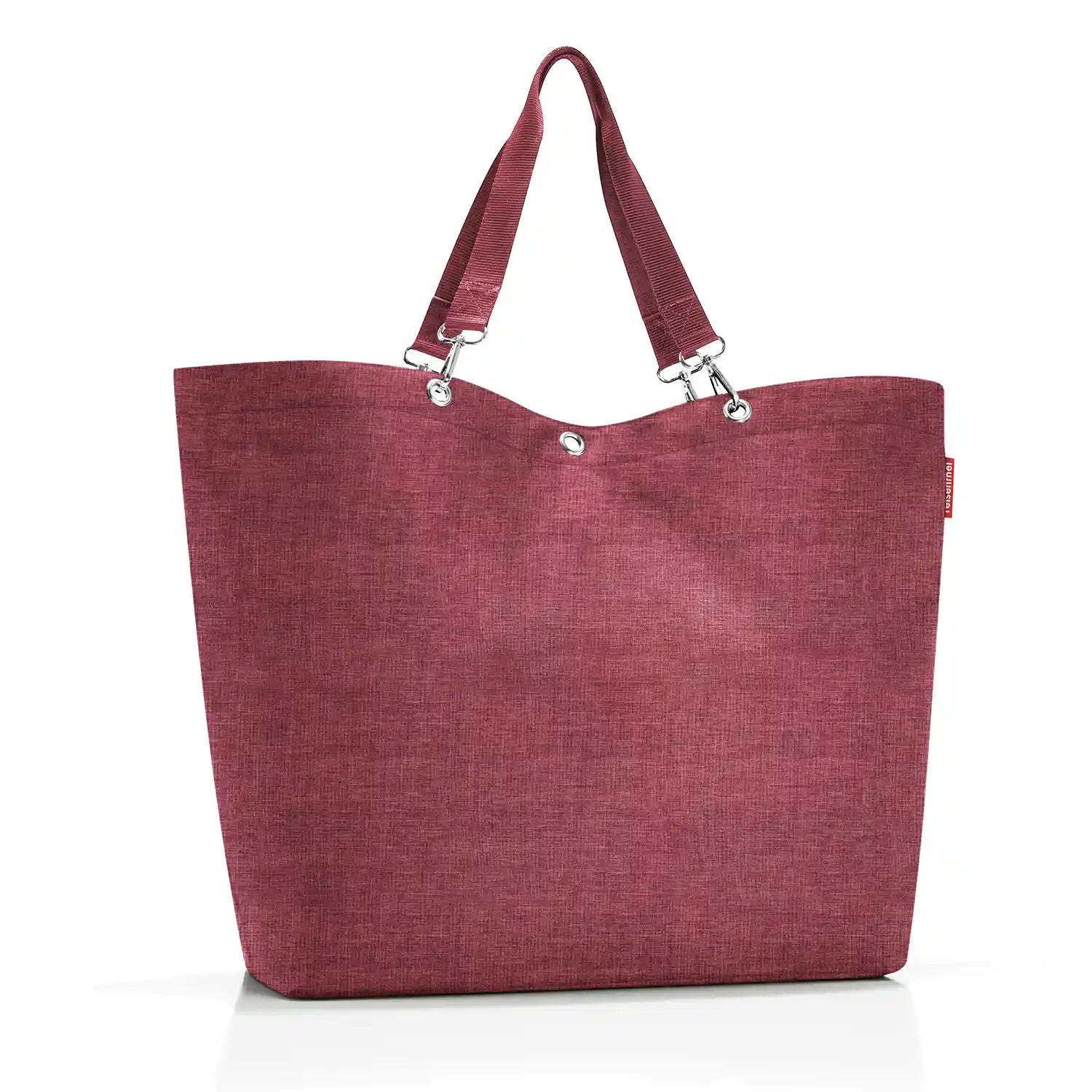 Frontansicht Reisenthel Shopper 68 cm Twist Maroon – geräumige Tragetasche