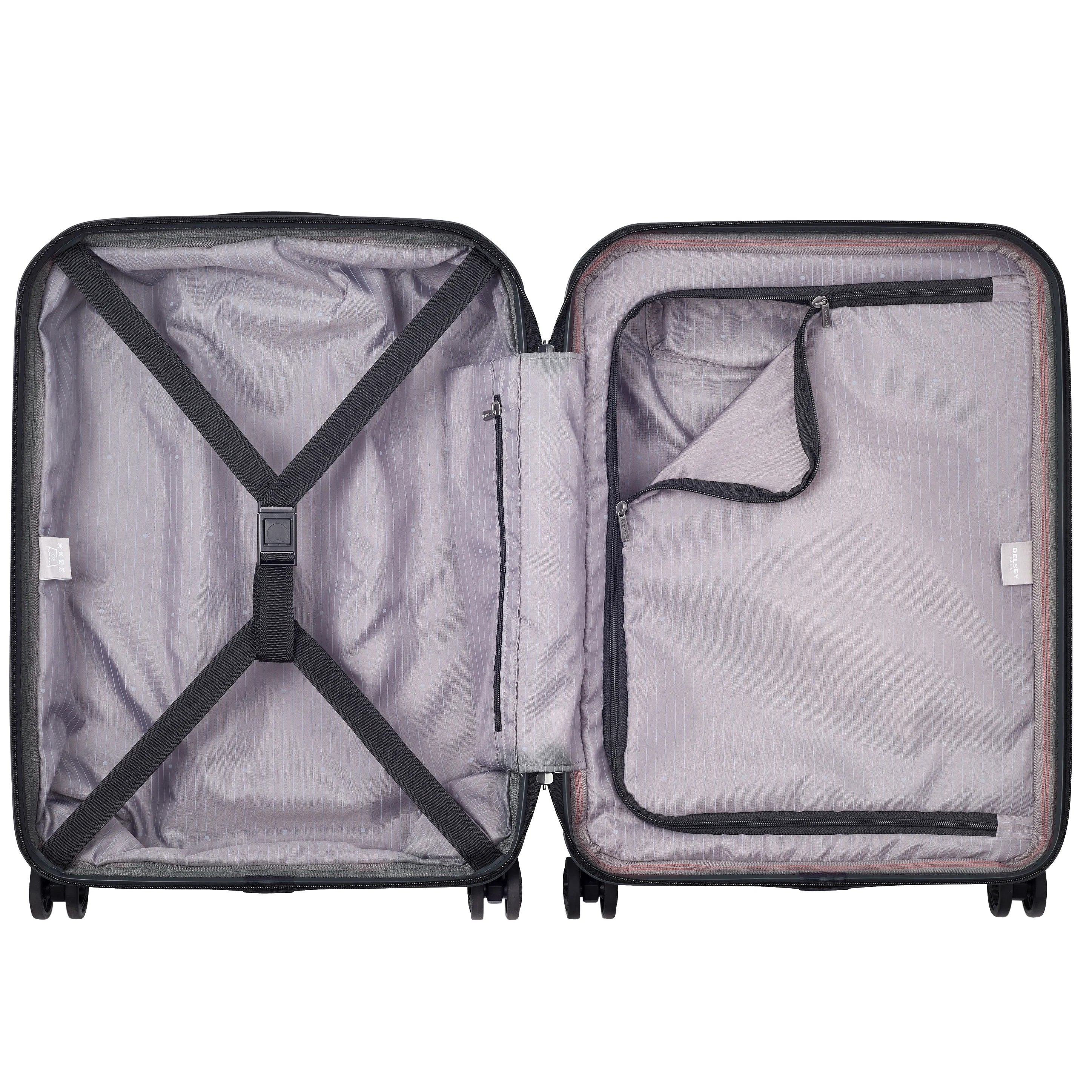 Delsey Securitime Zip 4-wheel cabin trolley Slime Line 55 cm - anthracite