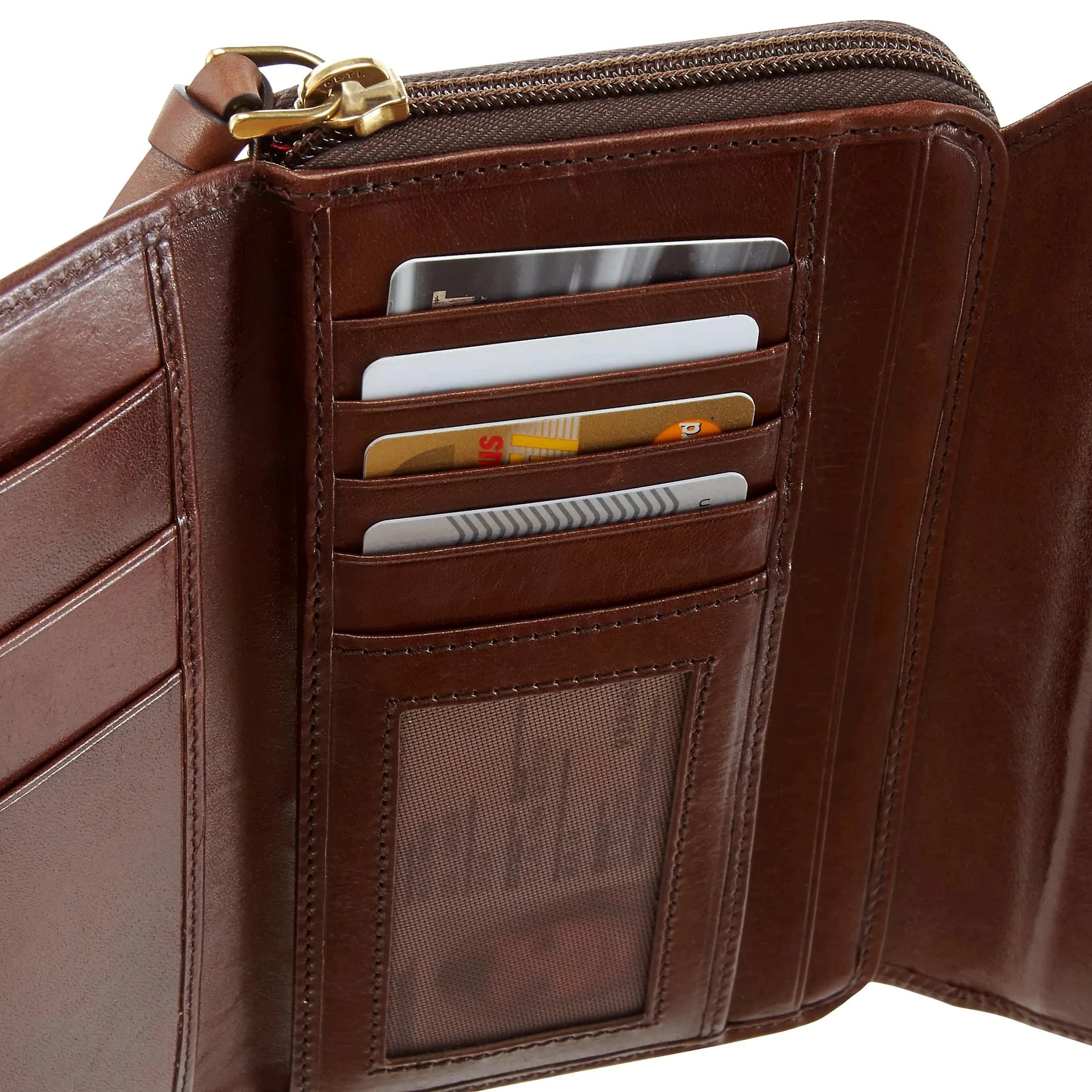 The Bridge Cortona wallet 18 cm - marrone