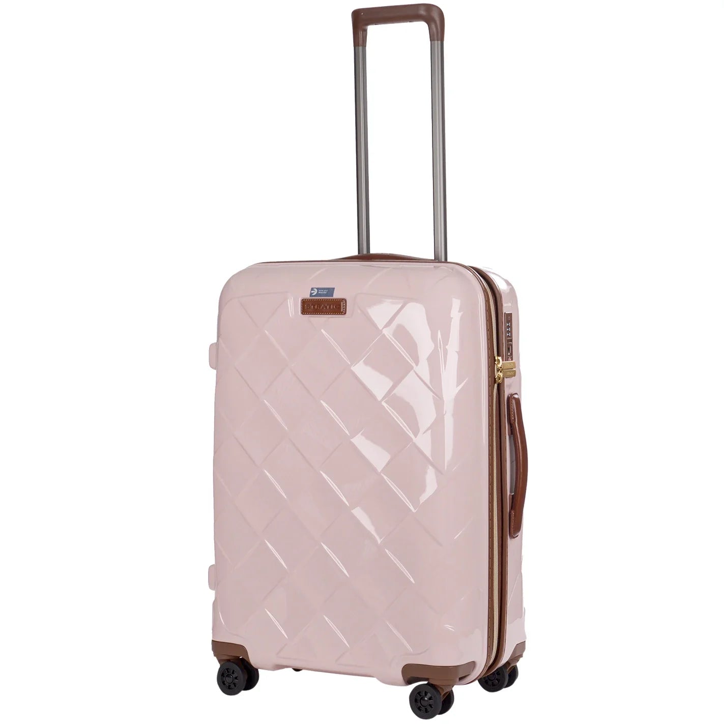 Stratic Leather & More 4-wheel trolley 66 cm - rose