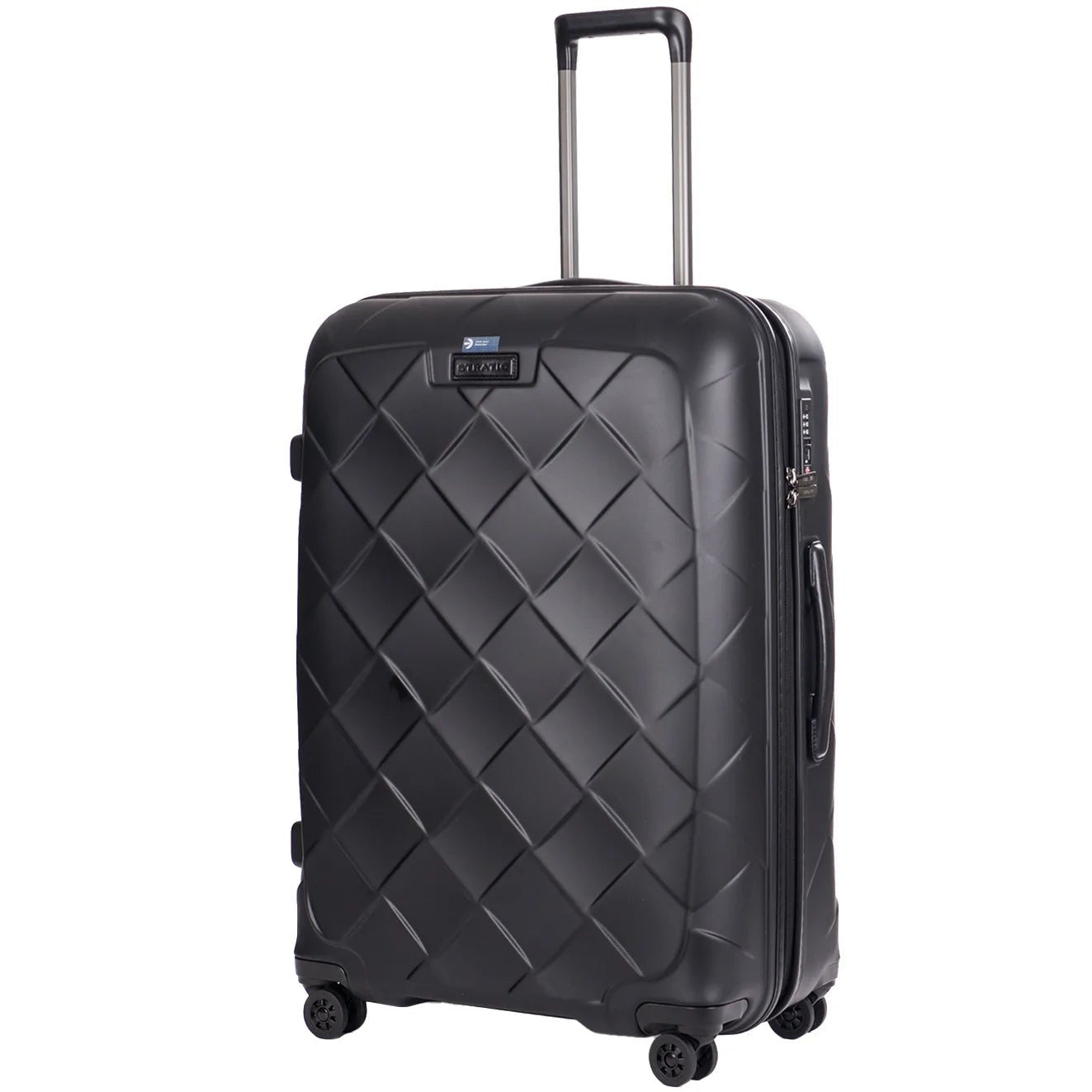 Stratic Leather &amp; More trolley 4 roues 76 cm - noir mat