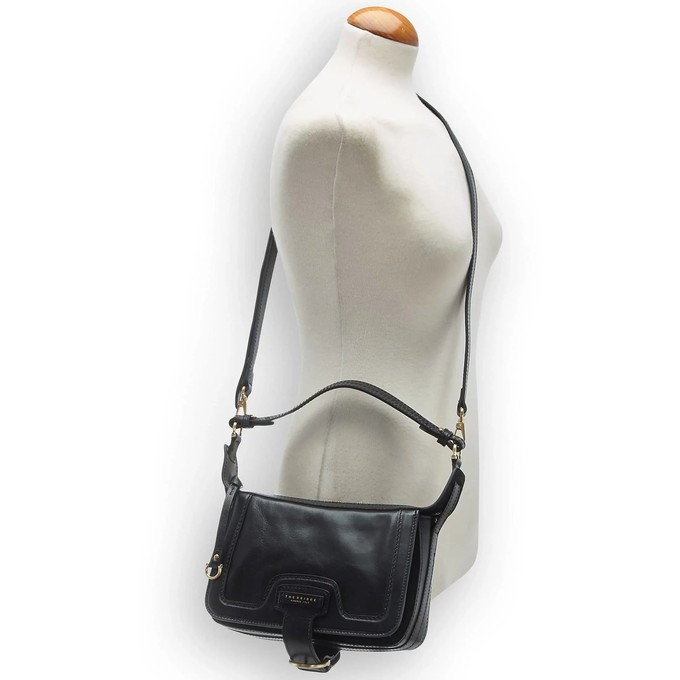 The Bridge Giglio shoulder bag 24 cm - marrone