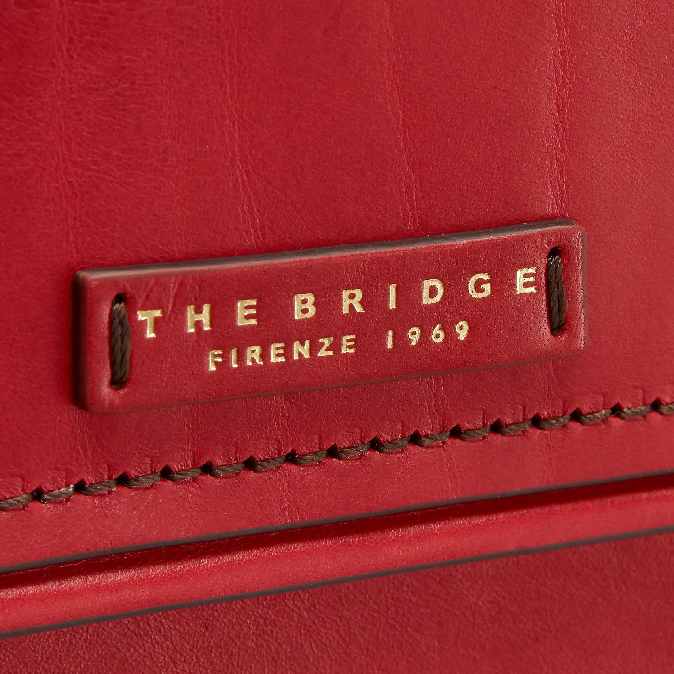 The Bridge Consuma pouch bag 24 cm - rosso ciliegia
