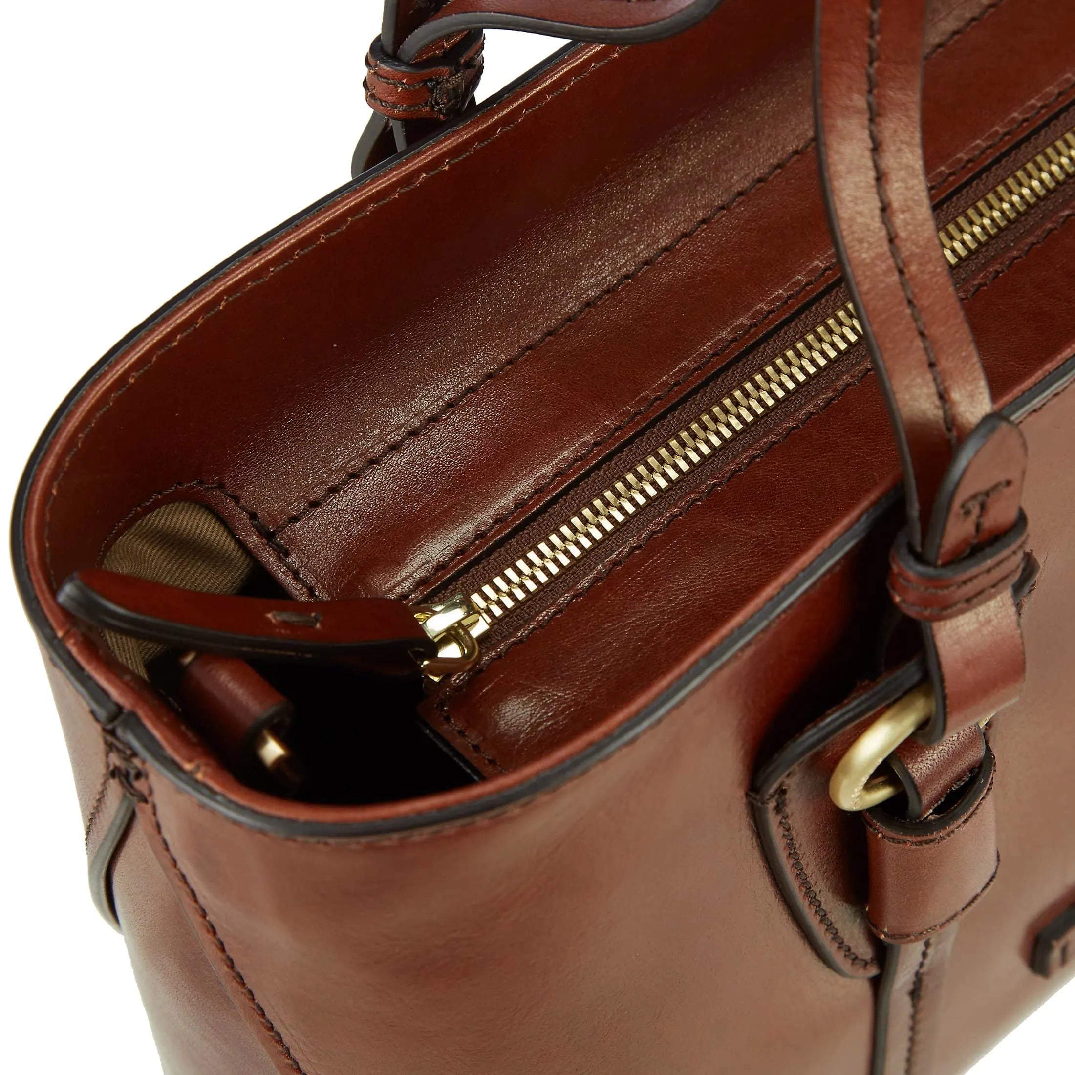 The Bridge Strozzi shoulder bag 37 cm - marrone