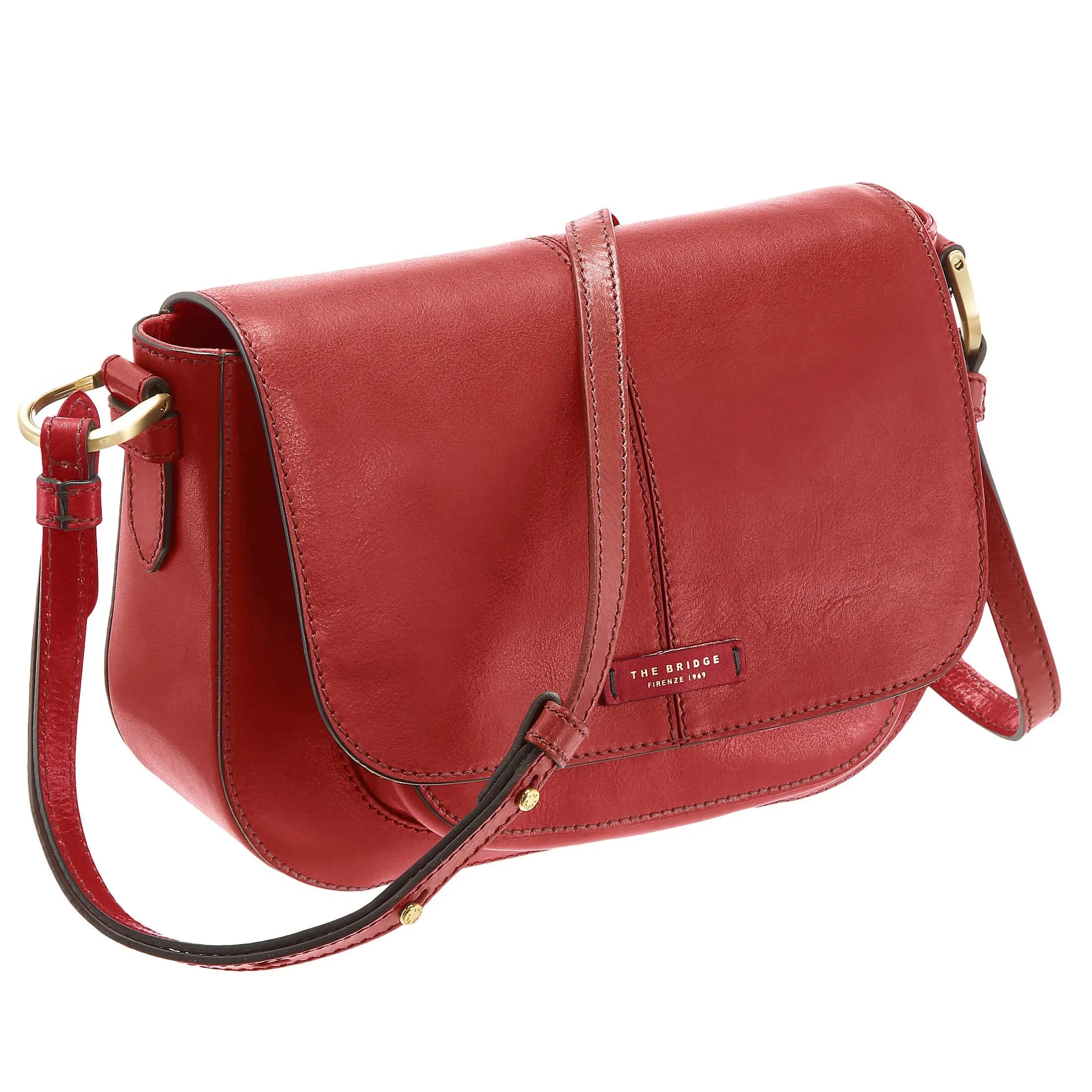 The Bridge Faentina Schultertasche 29 cm - rosso ribes