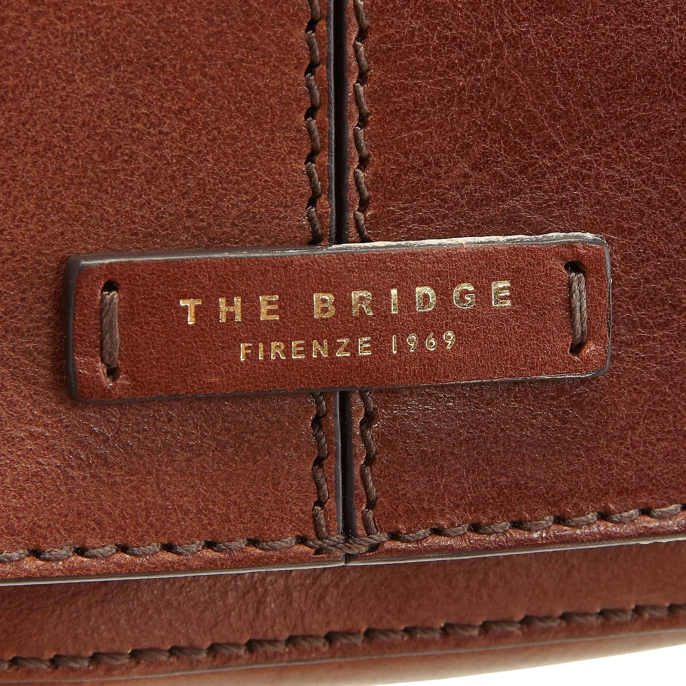 The Bridge Faentina shoulder bag 29 cm - cognac