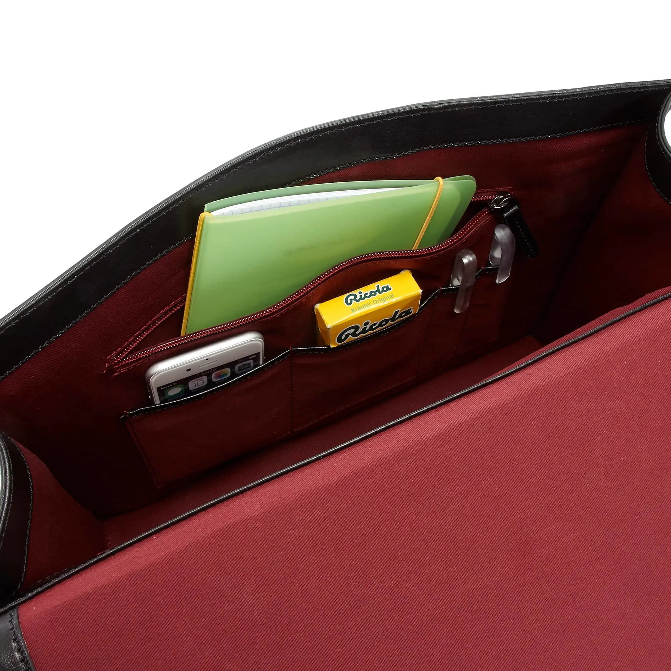 The Bridge Montecristo briefcase 40 cm - blue cobalt