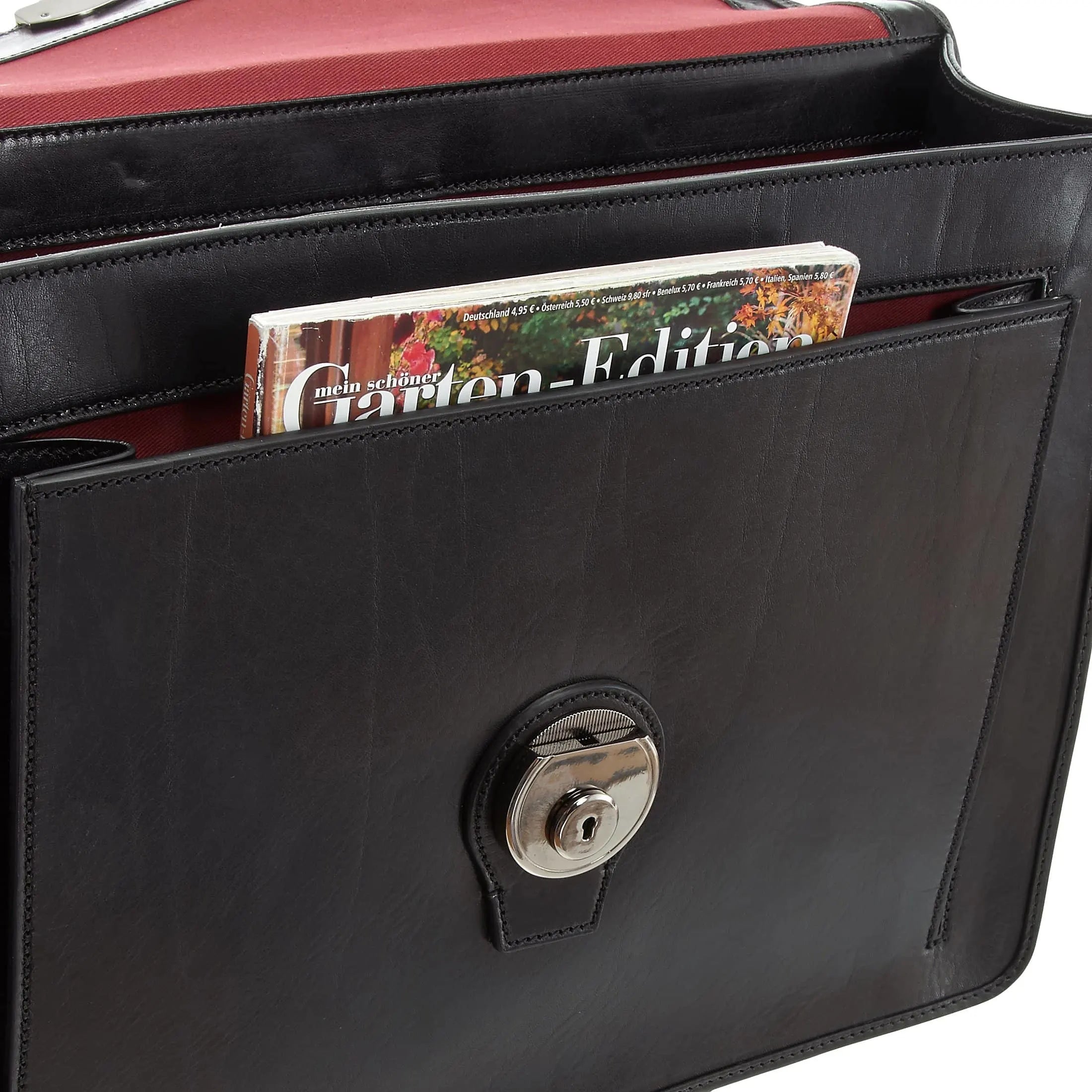 The Bridge Montecristo briefcase 40 cm - blue cobalt