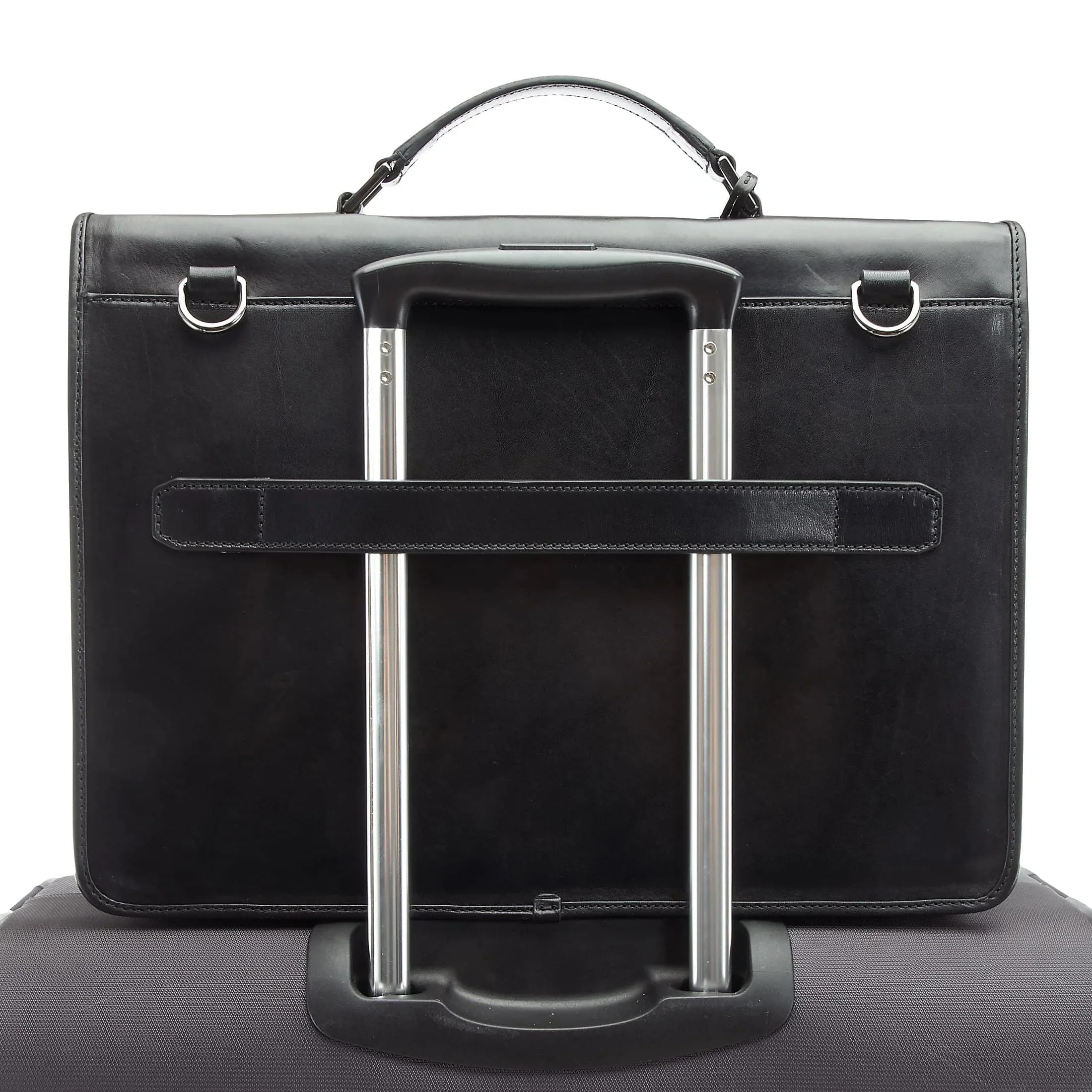 The Bridge Montecristo briefcase 40 cm - blue cobalt