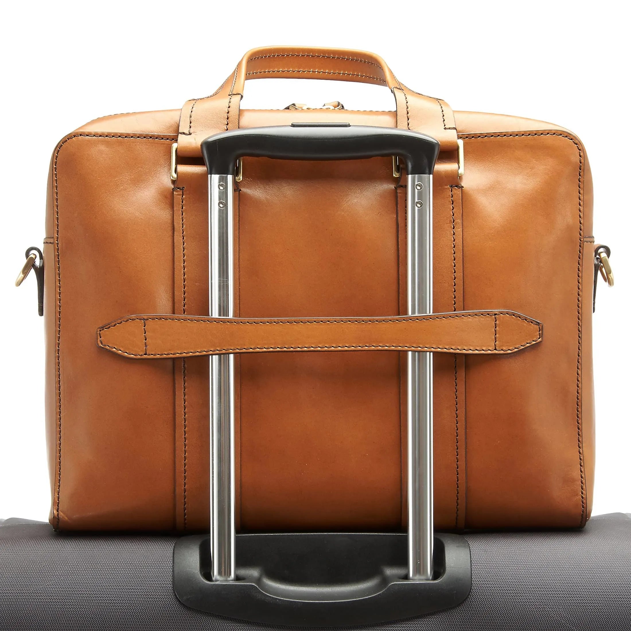 The Bridge Trebbio briefcase 37 cm - marrone