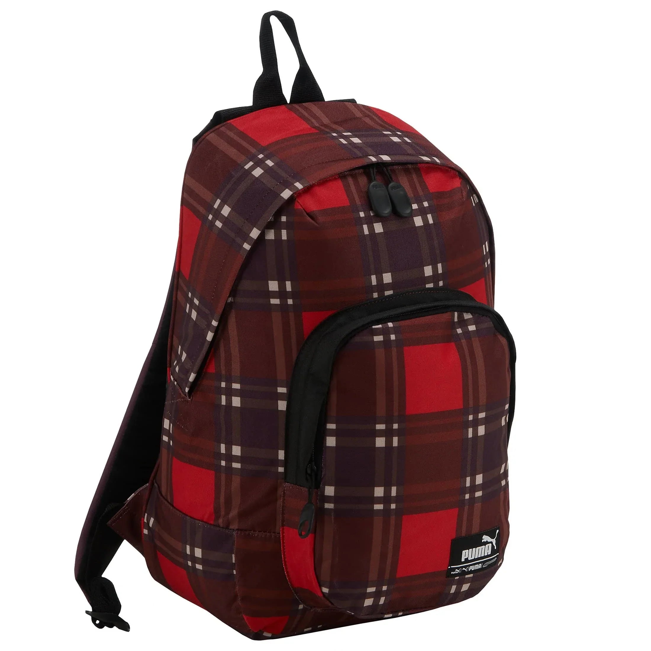 Puma Foundation Laptop Backpack 45 cm ribbon red italien plum check