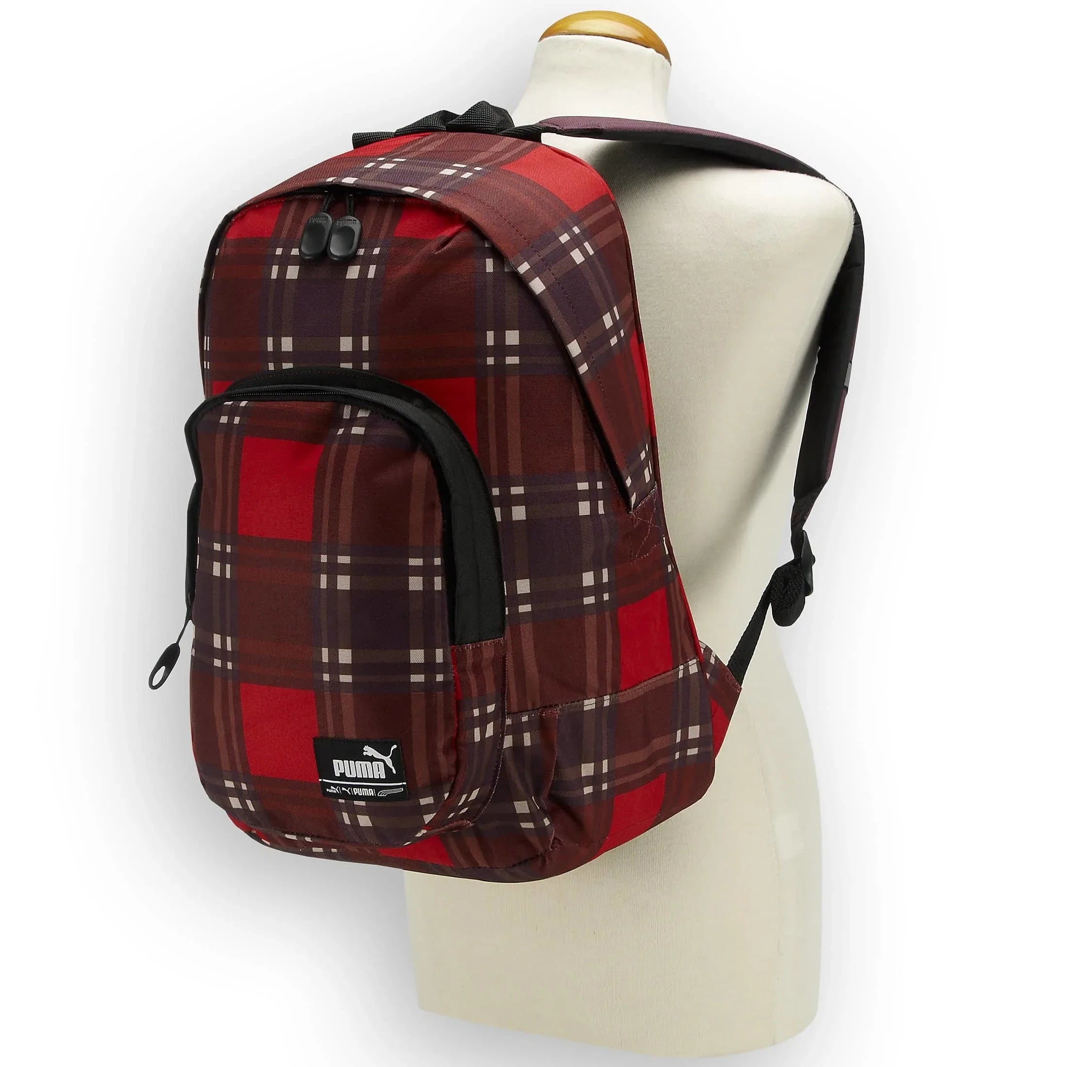 Puma Foundation Laptop-Rucksack 45 cm - ribbon red-italien plum check