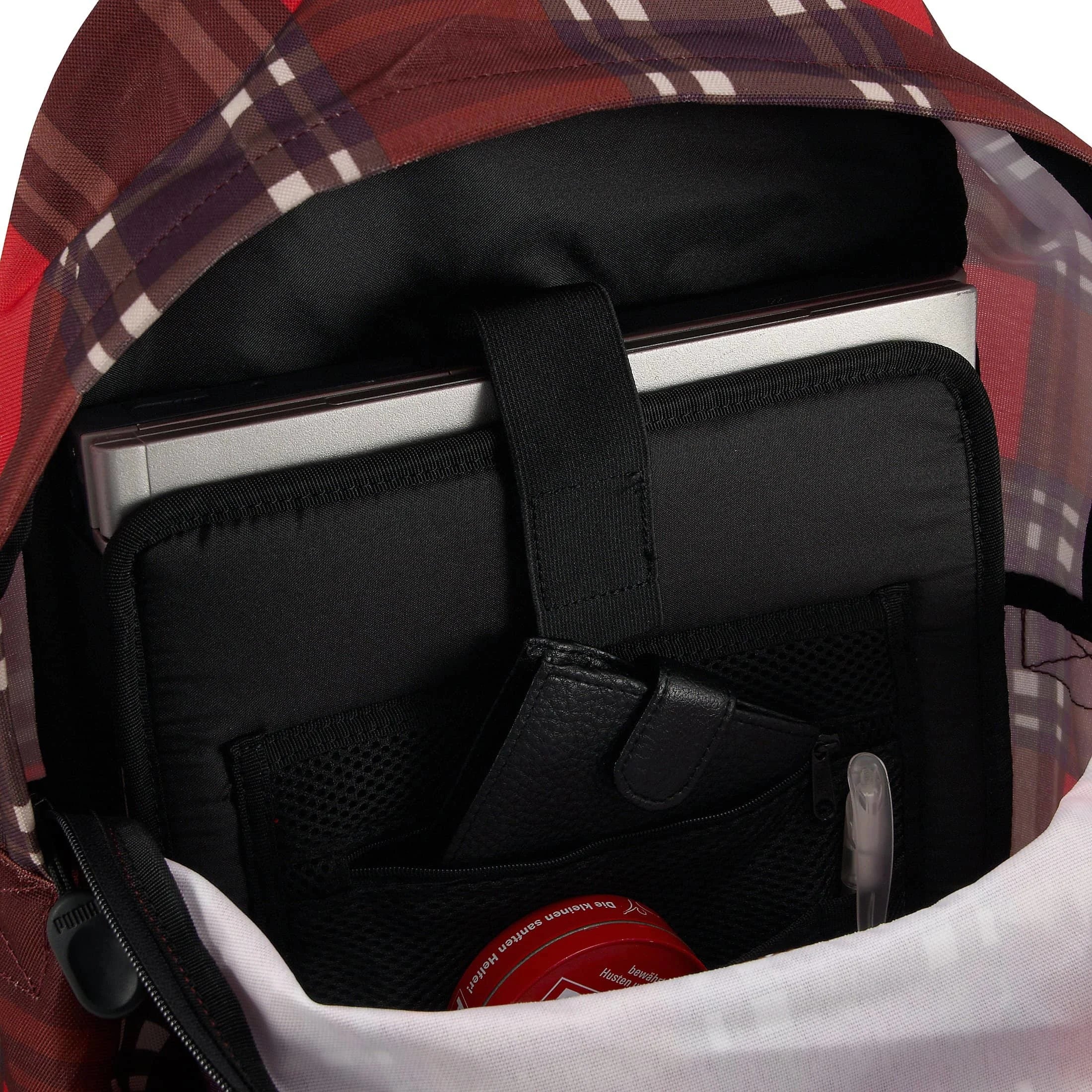 Puma Foundation Laptop Backpack 45 cm - ribbon red-italien plum check