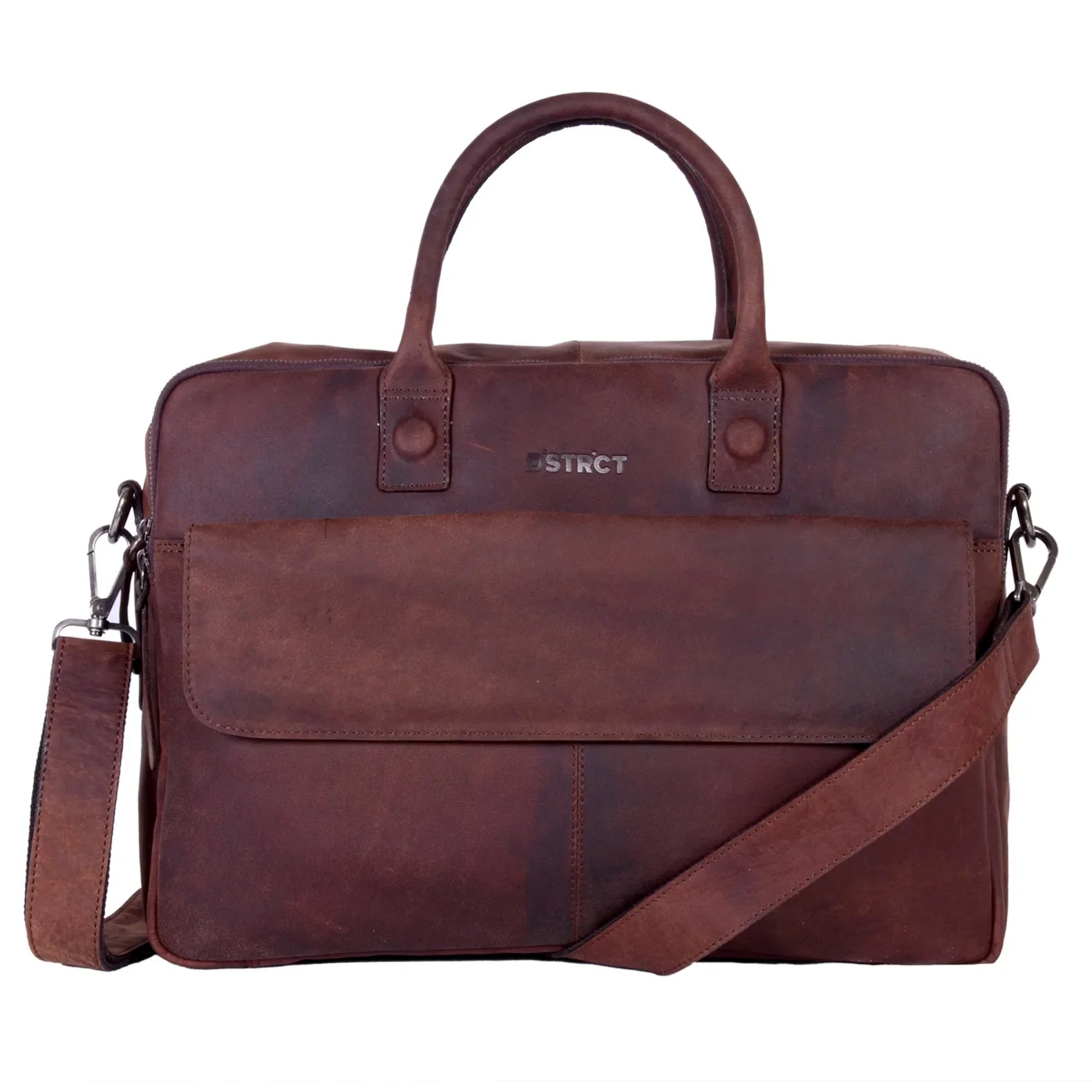 DSTRCT Wall Street Delta Business Briefcase 43 cm - brown