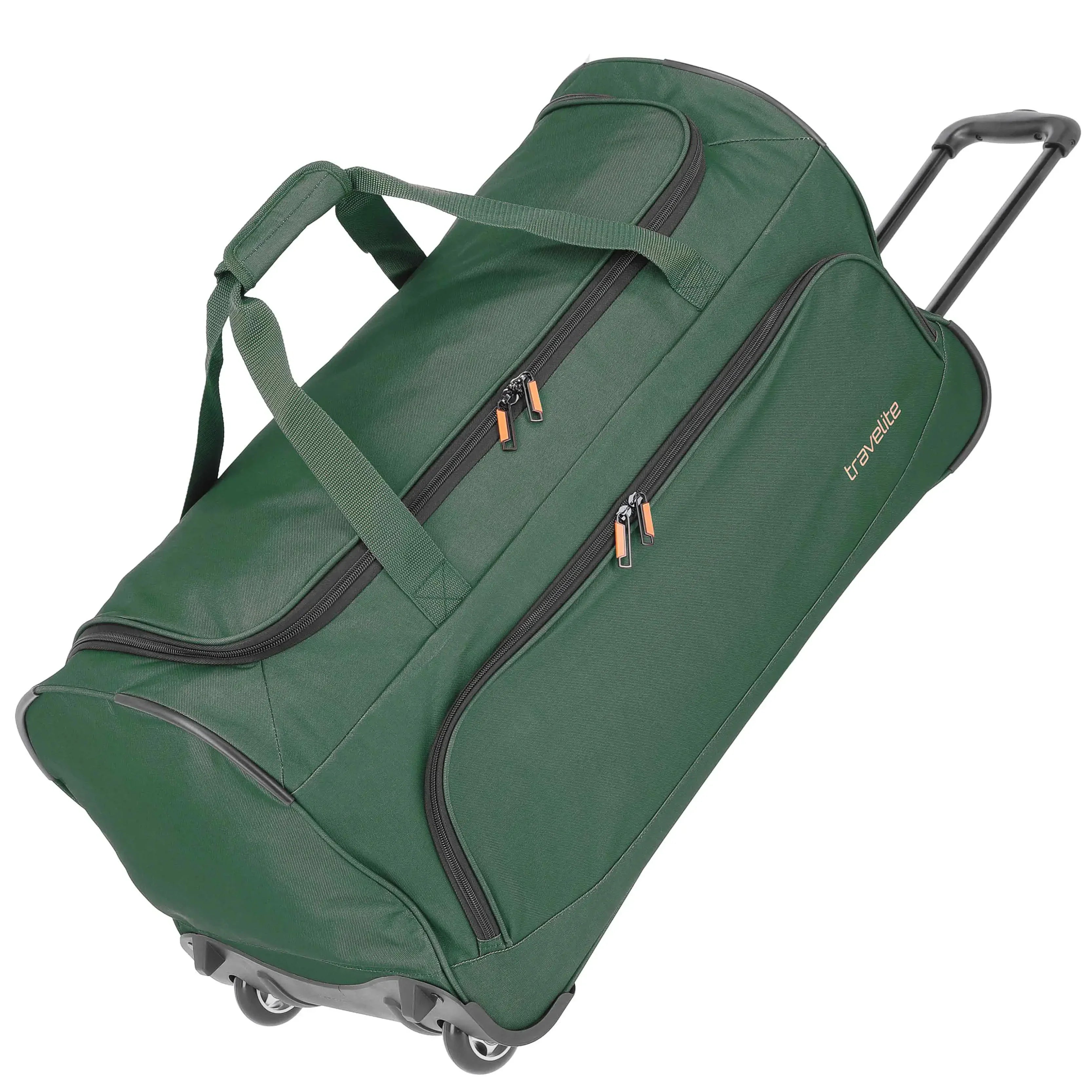 Travelite Basics rolling travel bag 71 cm - dark green