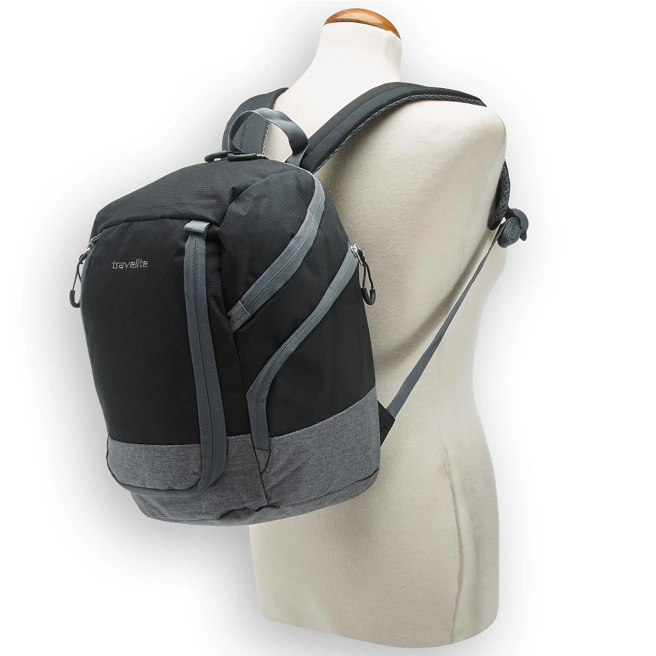 Travelite Basics backpack 35 cm - red-grey