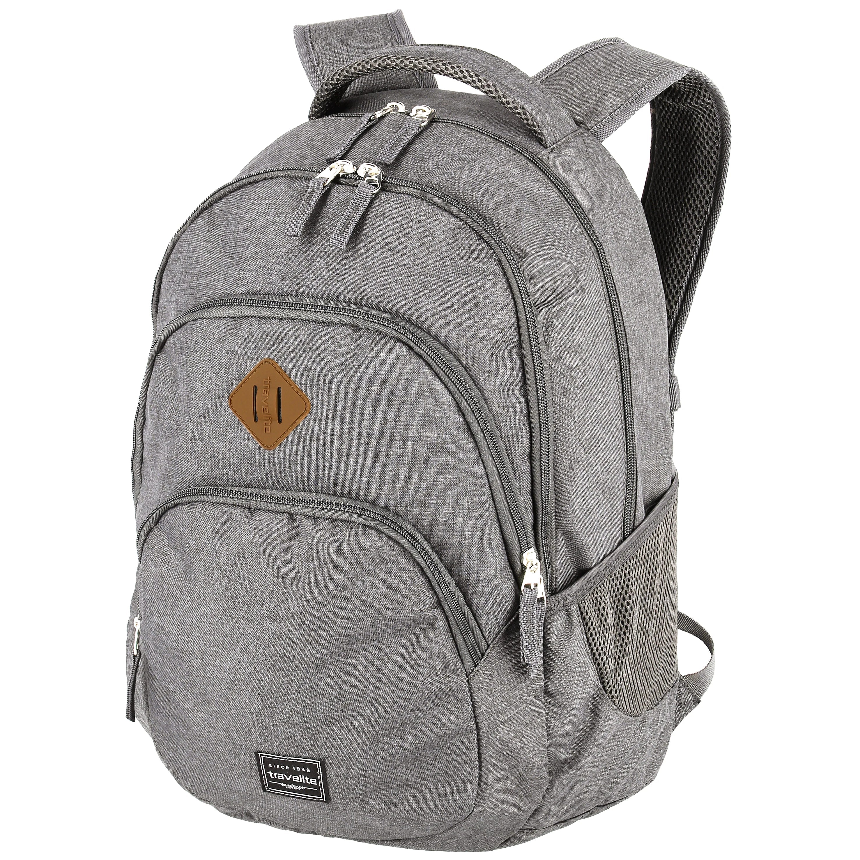 Travelite Basics Backpack Melagne 45 cm - light gray