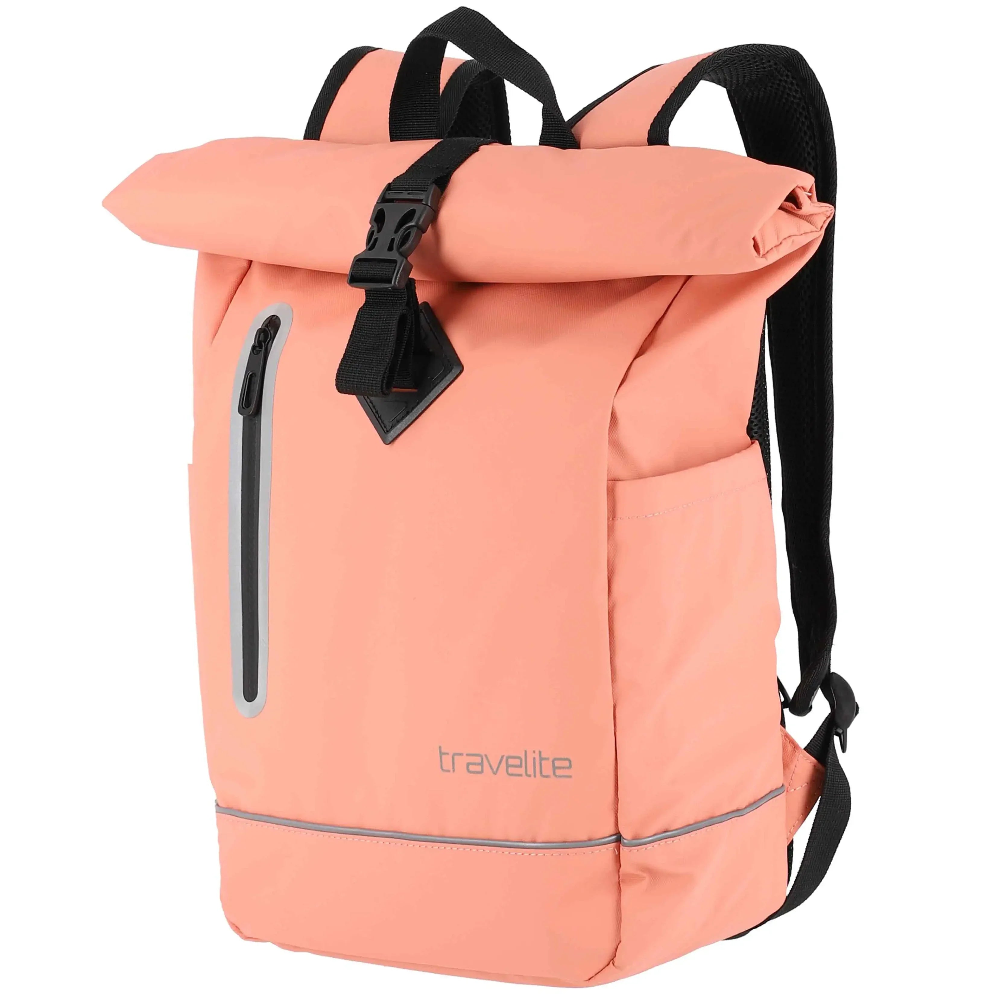 Travelite Basics Roll-Up Backpack Tarpaulin 48 cm - Coral