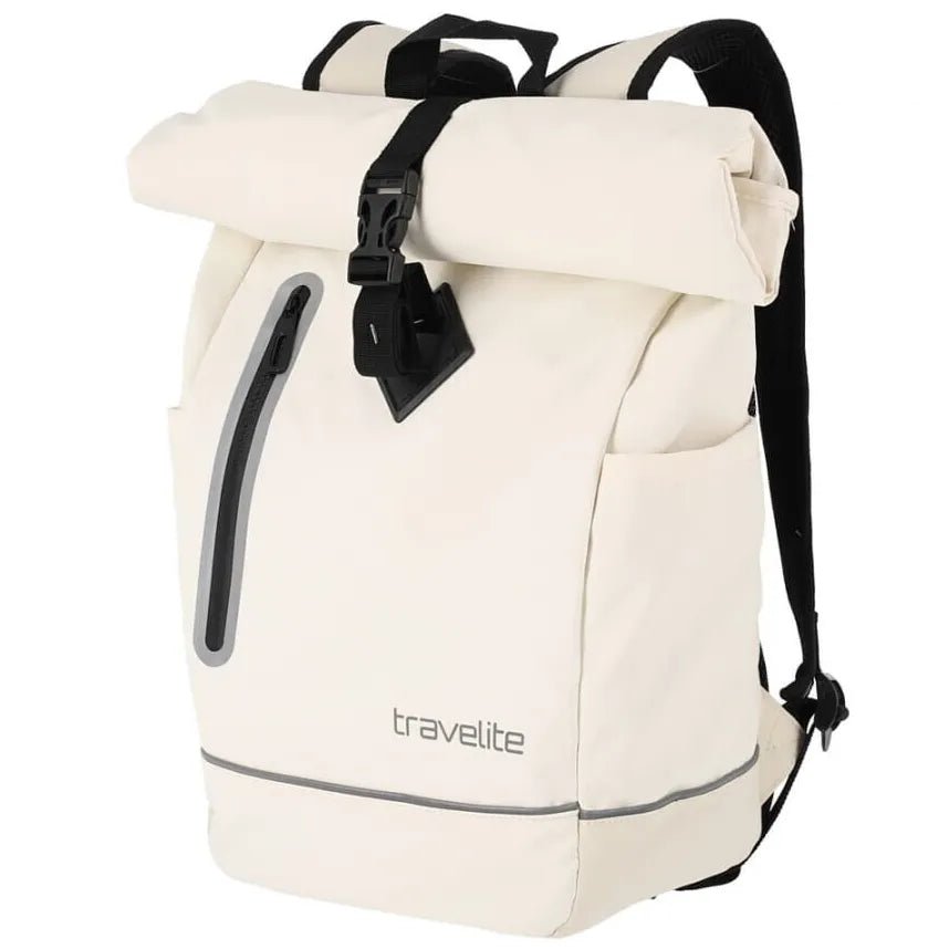 Travelite Basics Roll-Up Backpack Tarpaulin 48 cm - Light Beige