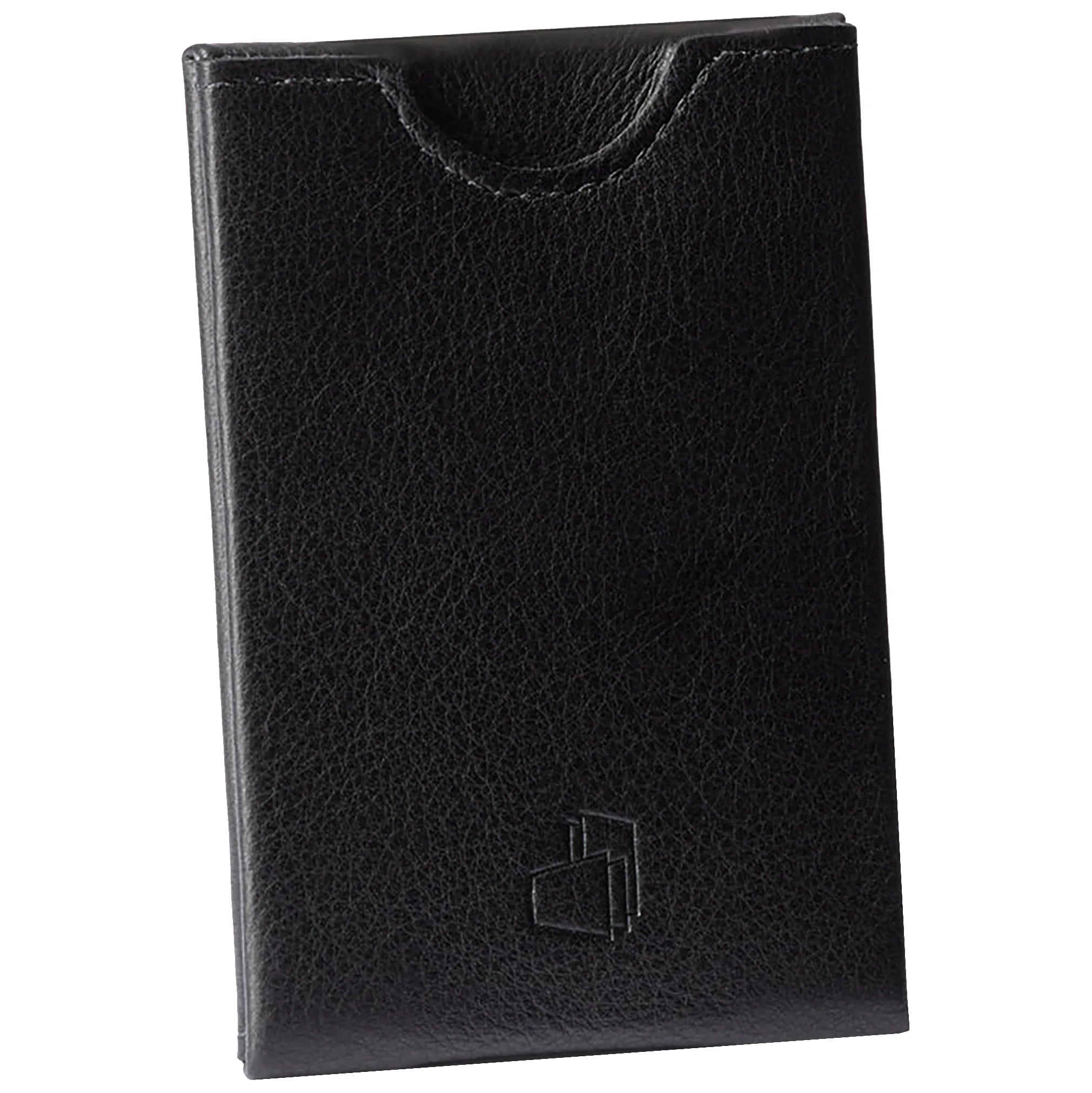 W4llet credit card eui made of smooth leather 9 cm - black