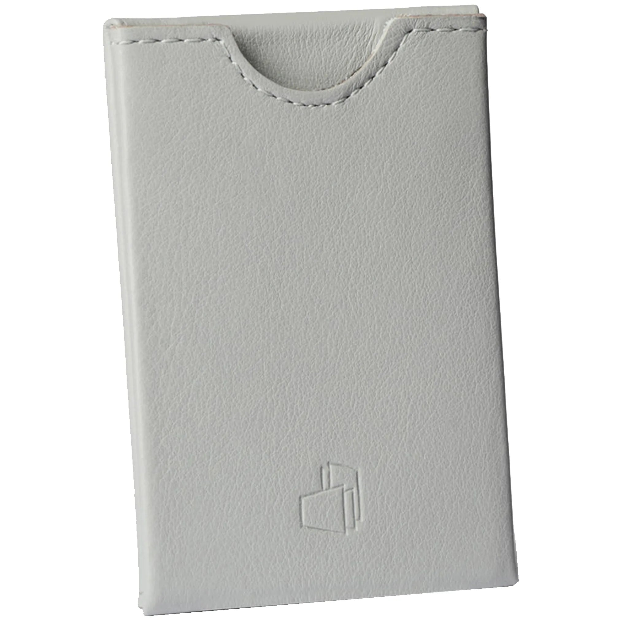 W4llet smooth leather credit card holder 9 cm - platinum