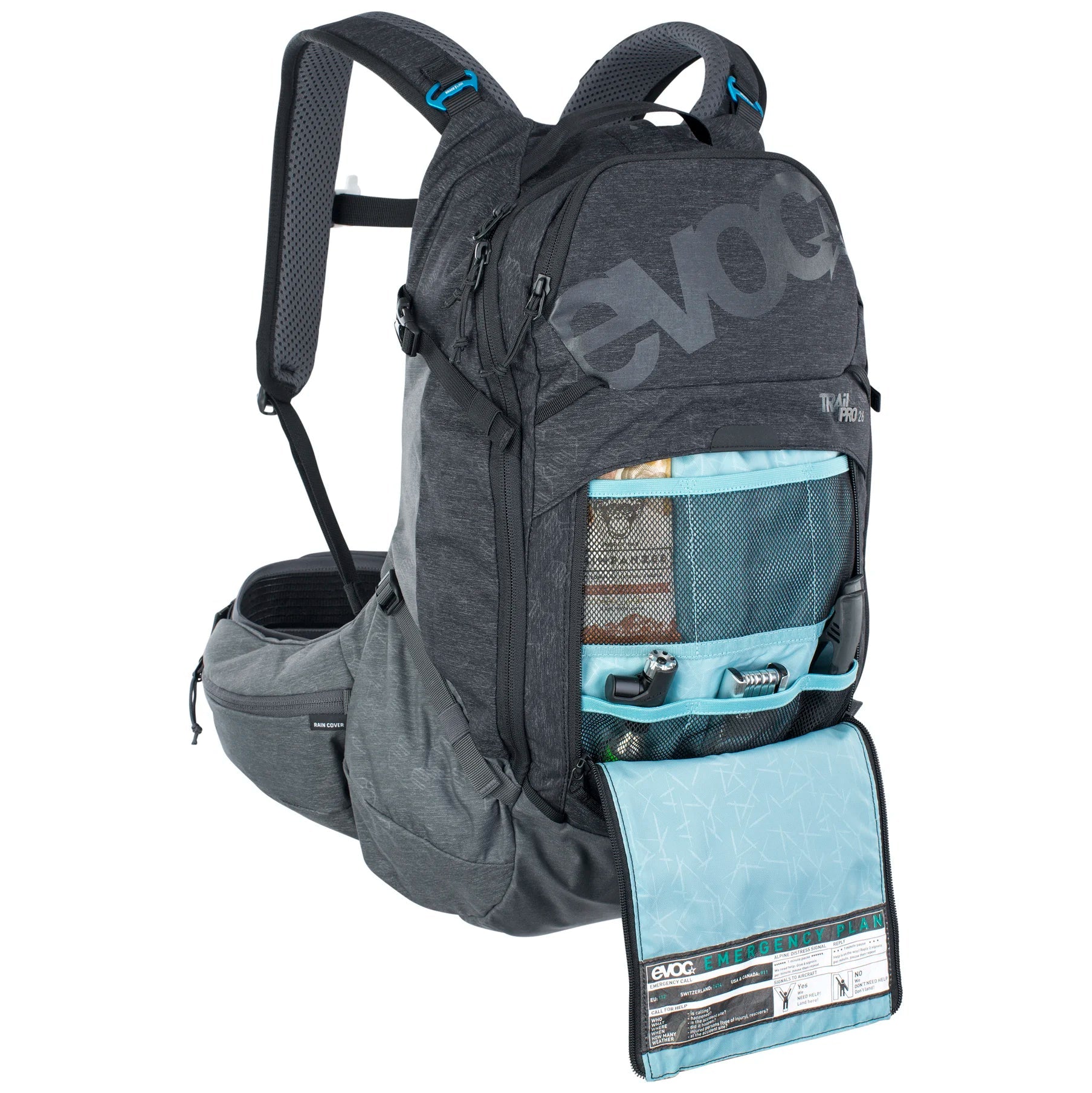 Evoc Trail Pro 26L Backpack S/M 50 cm - Light Olive/Carbon Grey
