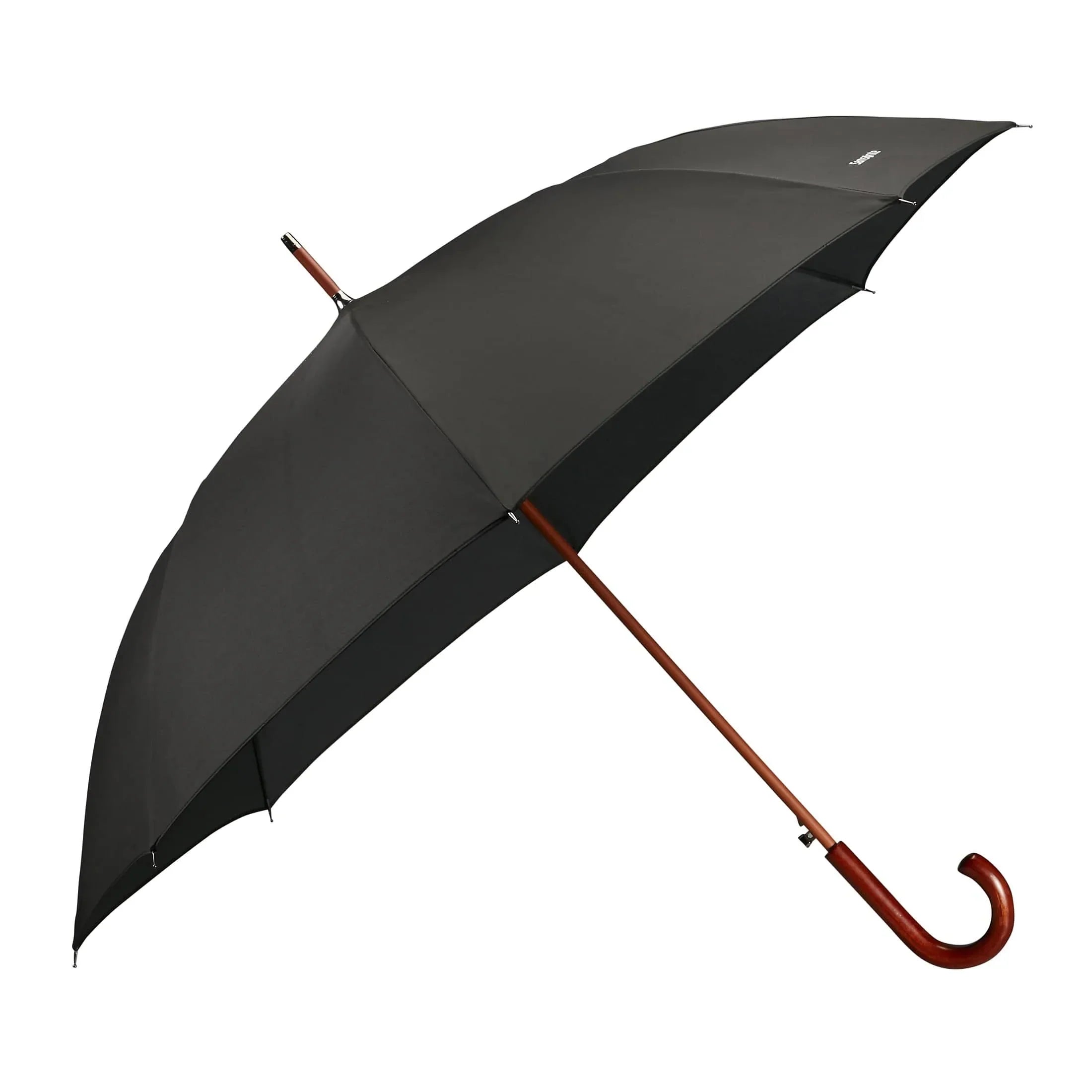 Samsonite Umbrella Wood Stick Man Regenschirm 97 cm - black
