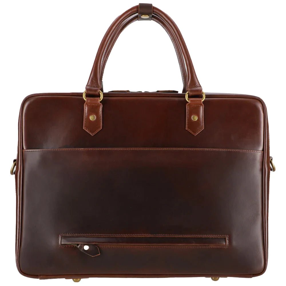 Buckle & Seam briefcase Albert 41 cm - Brown