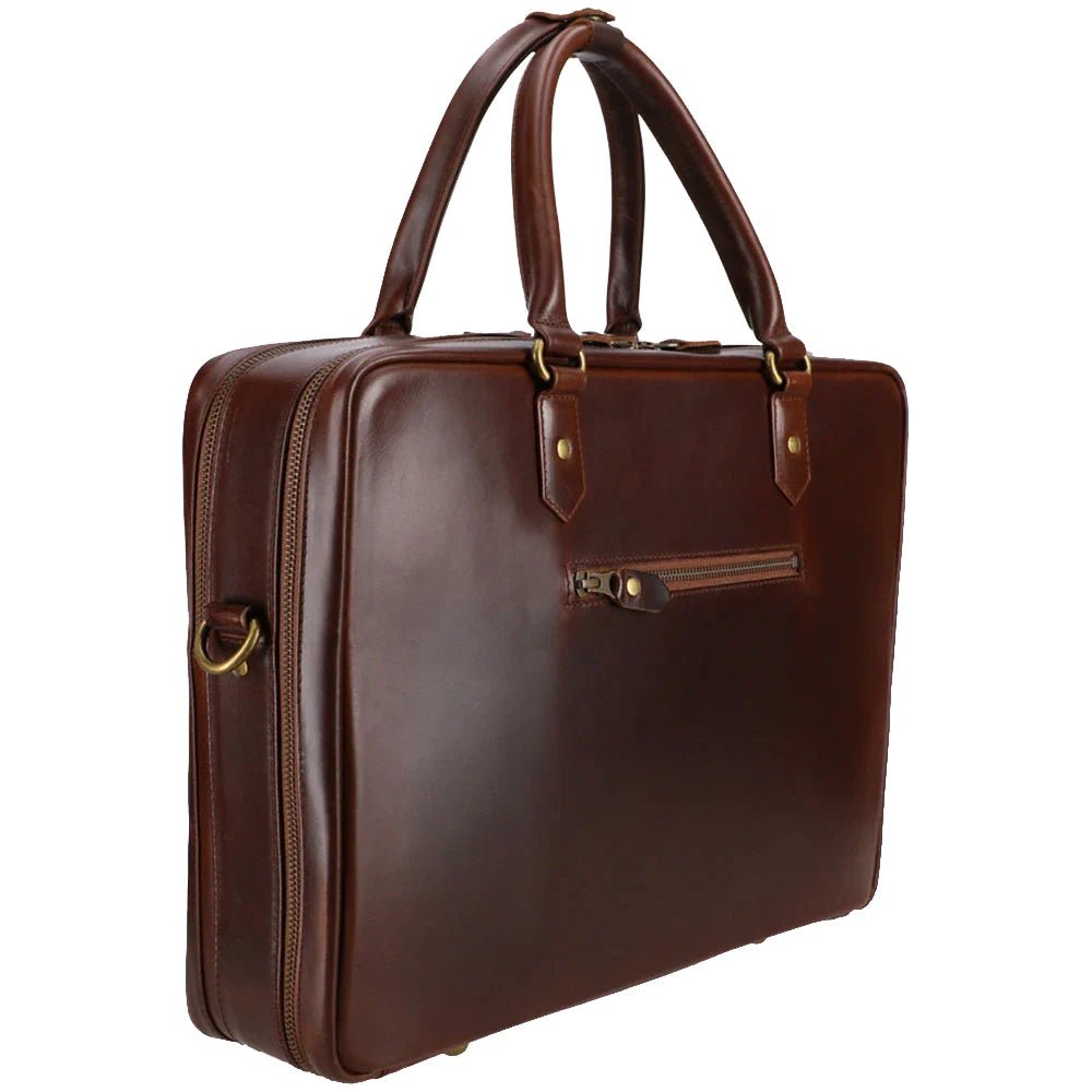 Buckle & Seam briefcase Albert 41 cm - Brown