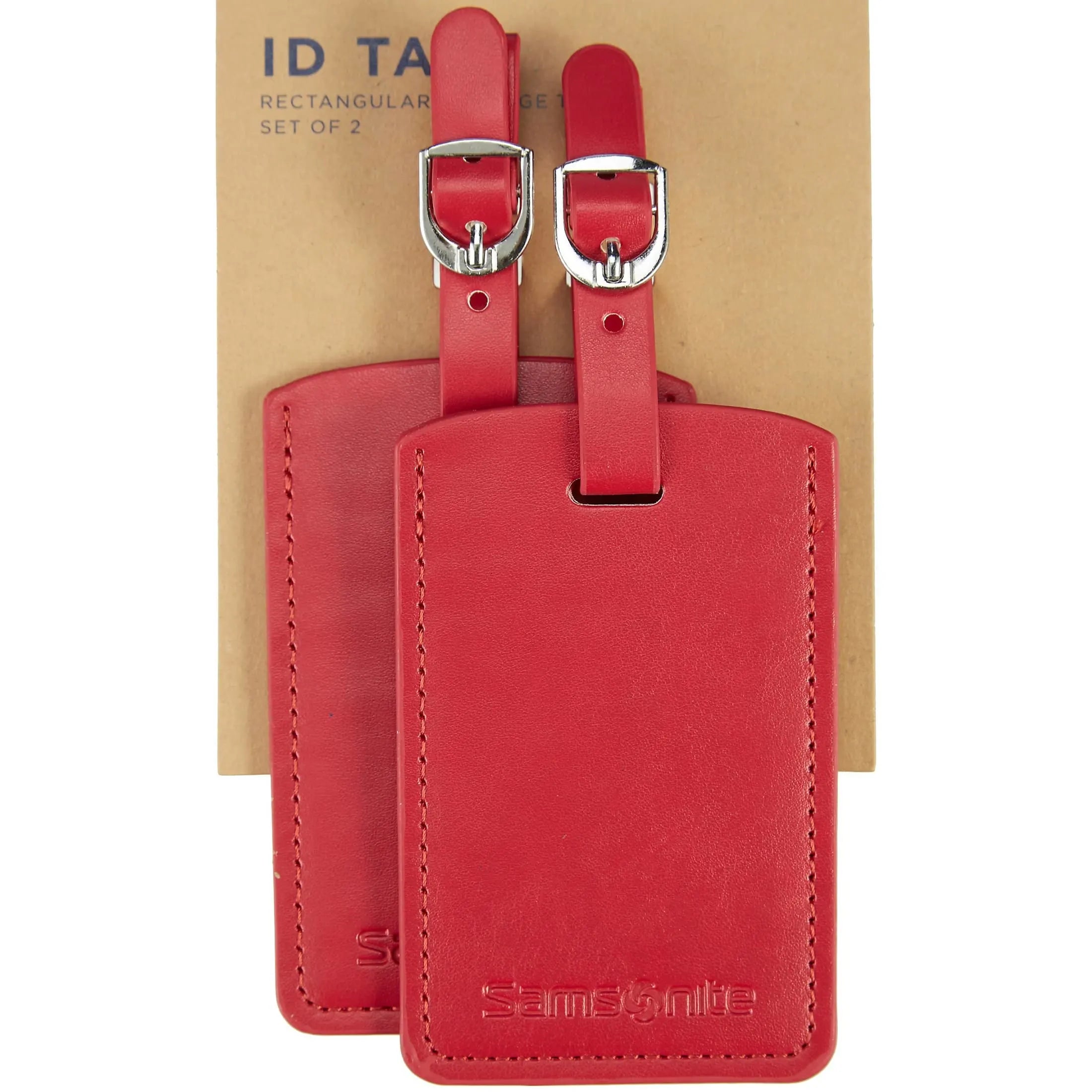 Samsonite Travel Accessories ensemble d'étiquettes à bagages - rouge
