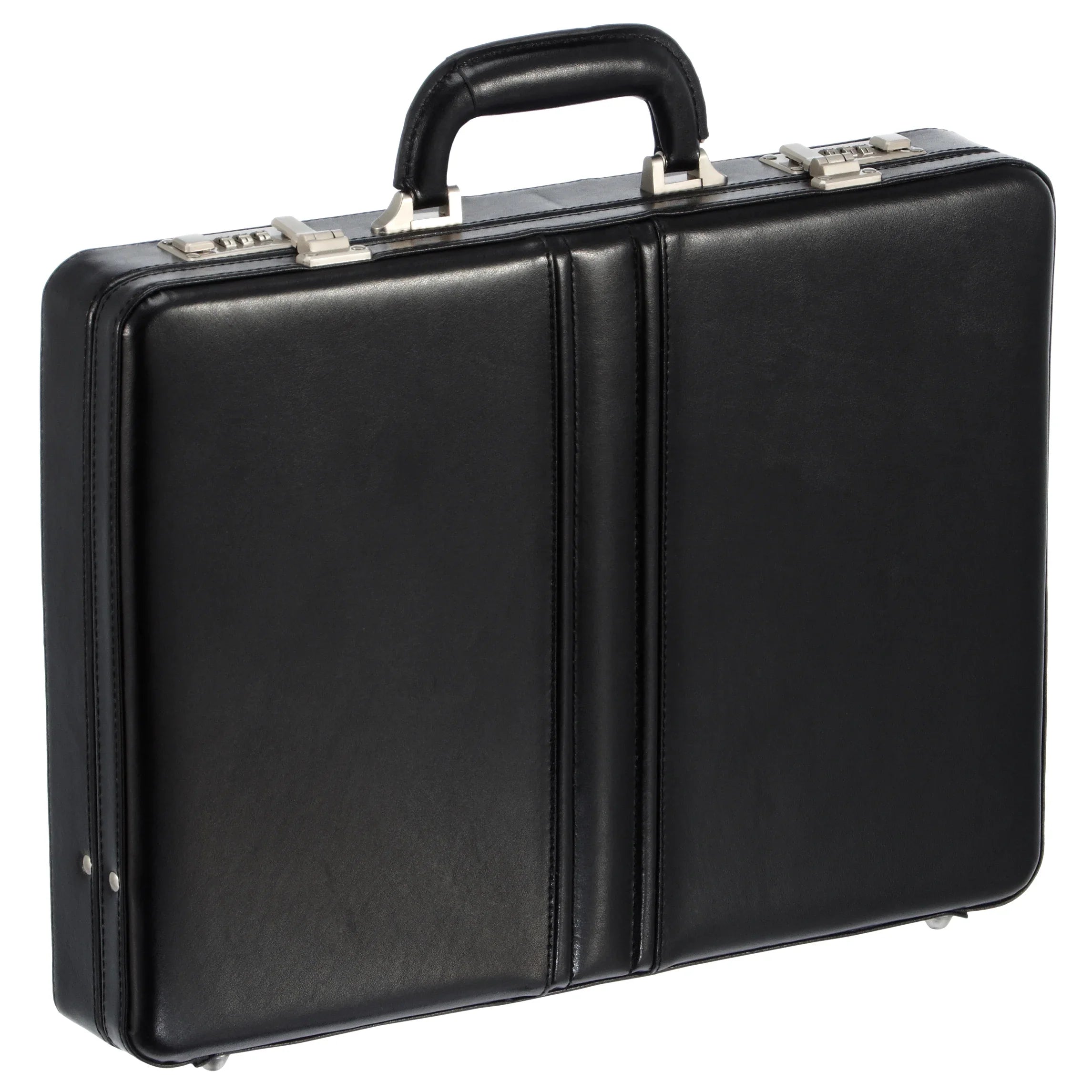Dermata business briefcase made of leather 43 cm - black