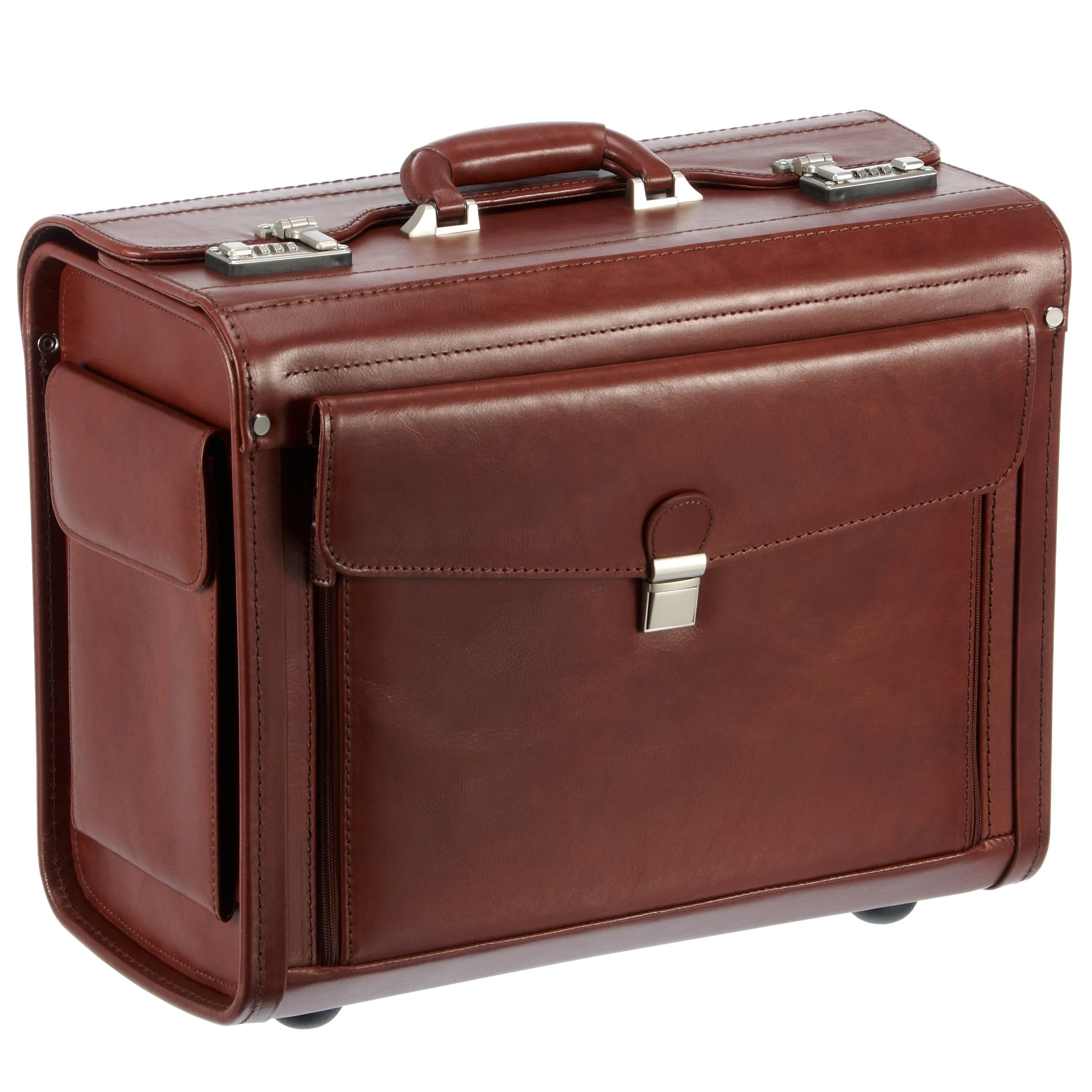 Dermata Business valise pilote cuir 45 cm - marron
