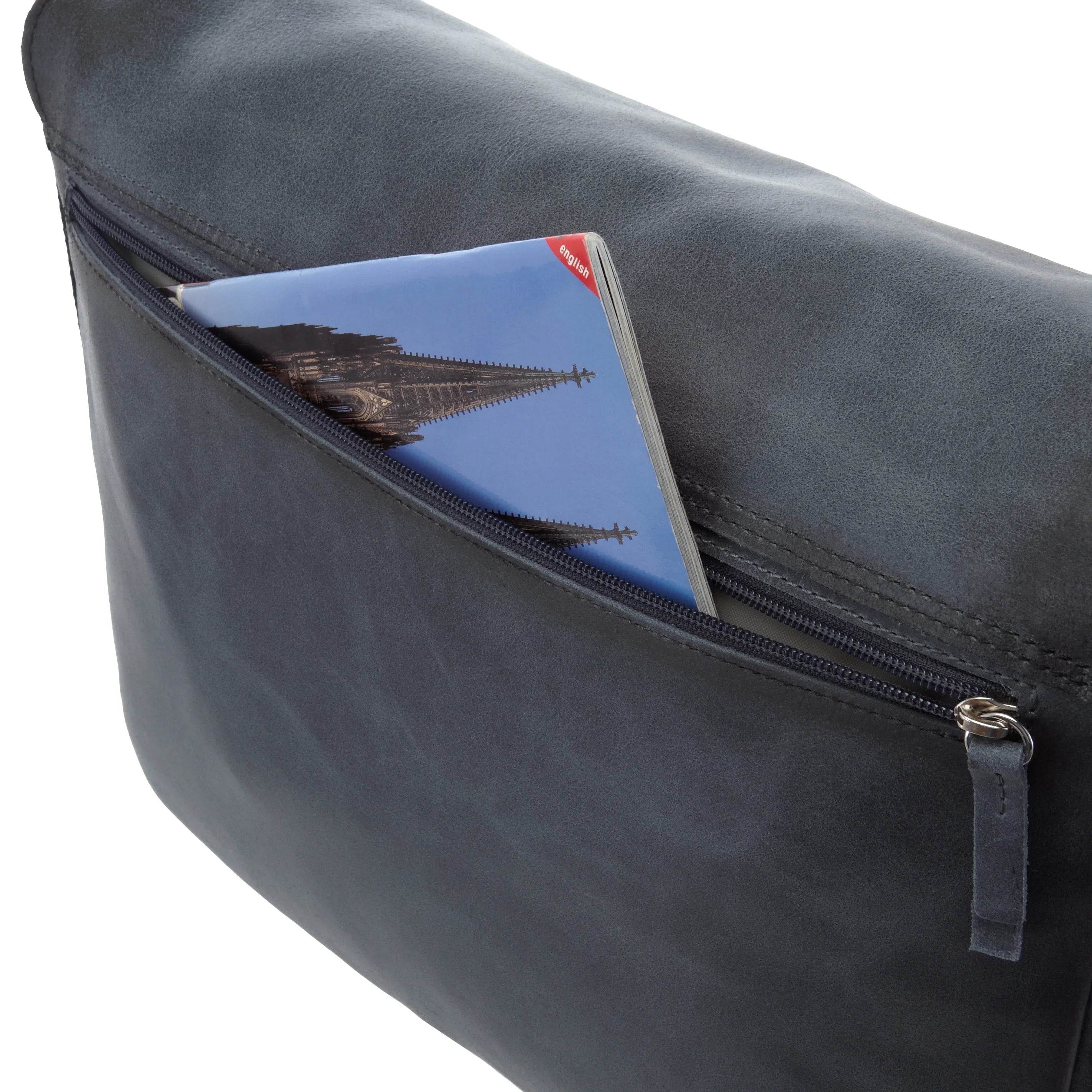 Jost Narvik Umhängetasche mit Laptopfach 38 cm - schwarz