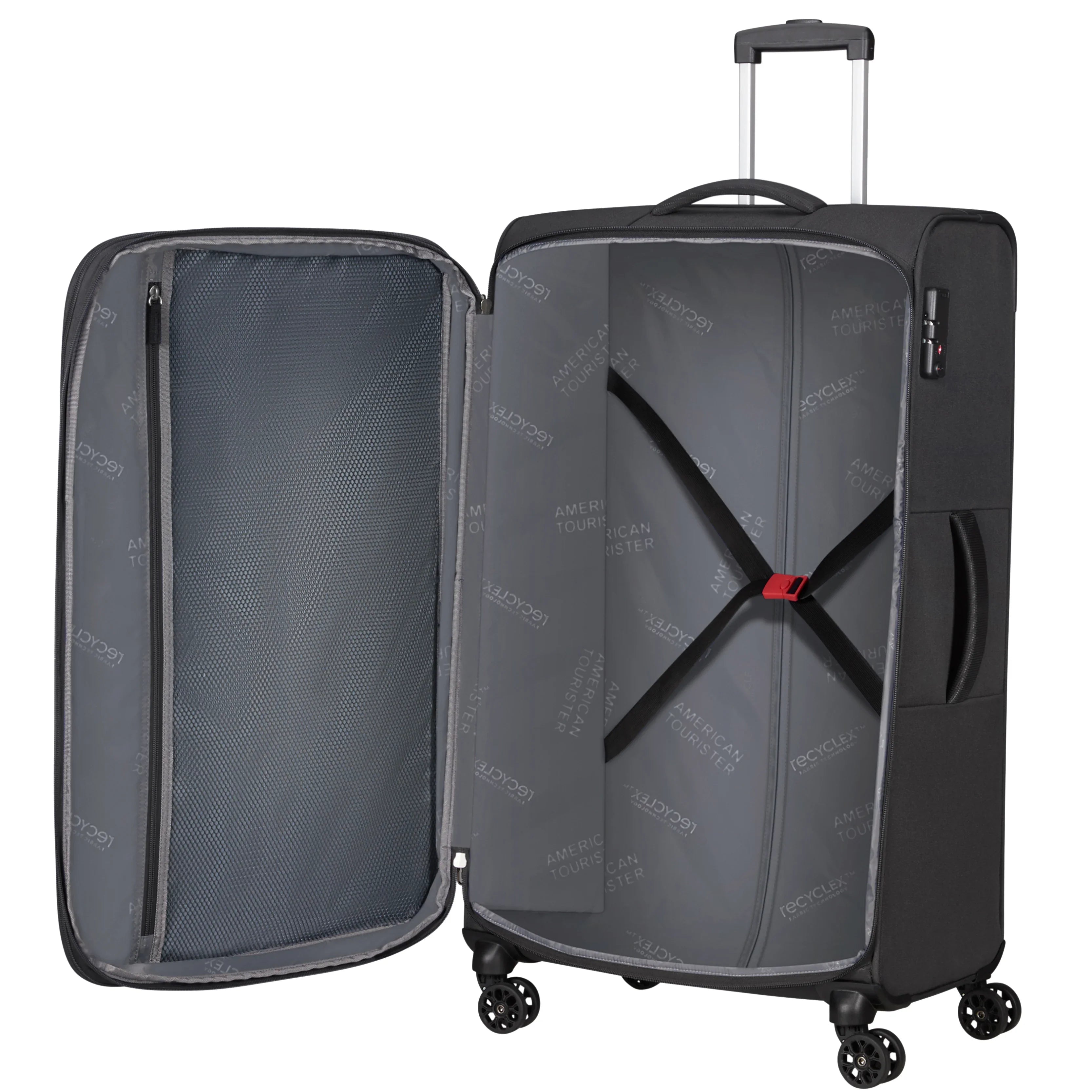 American Tourister Hyperspeed 4 wheel trolley 80 cm combat navy
