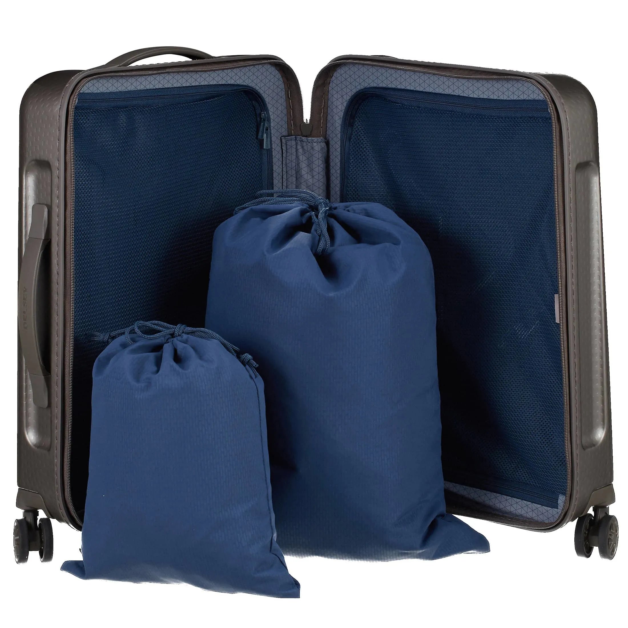 Delsey Turenne 4-Rollen-Bordtrolley Slim Line 55 cm - nachtblau