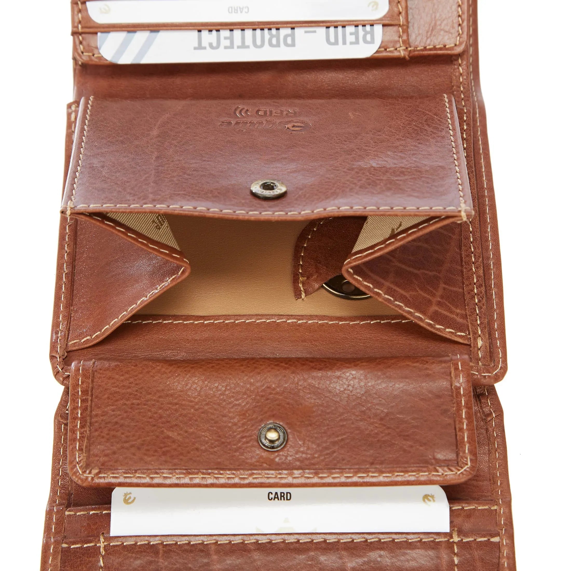 Esquire Denver RFID Geldbörse 12 cm - cognac