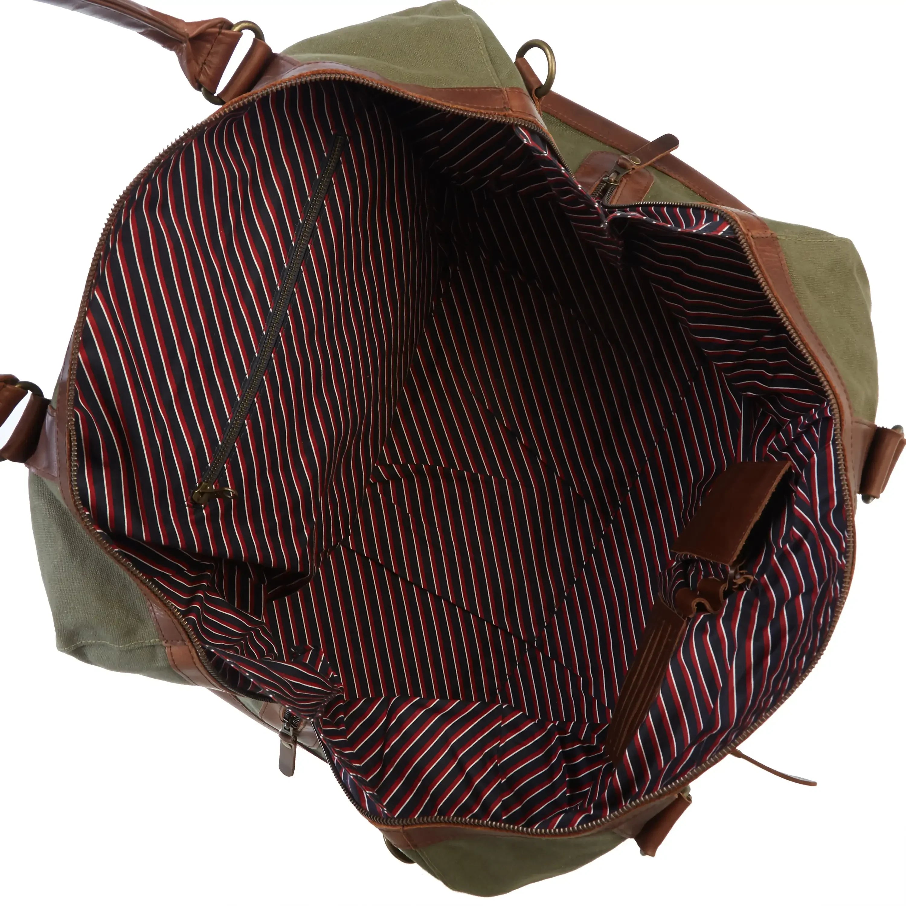 Sac week-end boucle et couture Willow 50 cm - Olive
